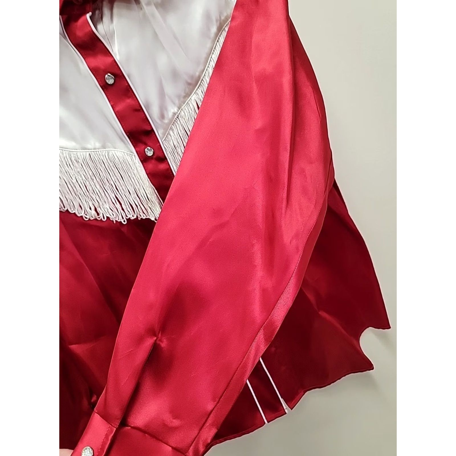 Vintage VINTAGE Caravan Western Apparel Shirt Red Fringe Women's Sz 12 Size XL / US 12-14 / IT 48-50 - 5 Thumbnail