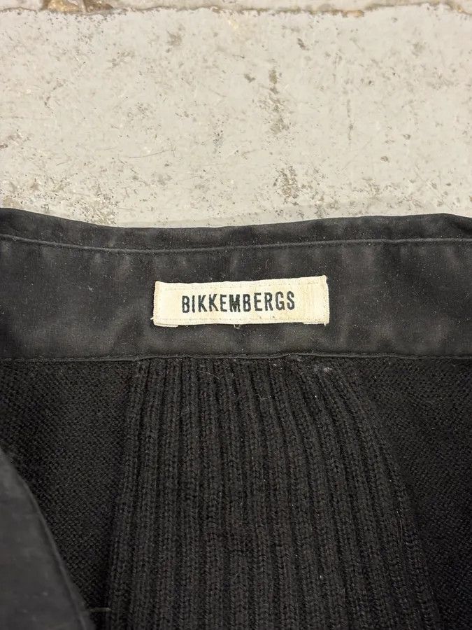 Dirk Bikkembergs 2000s Dirk Bikkembergs Black Merino Wool Contrast Hybrid Shirt & Sweater Size US M / EU 48-50 / 2 - 9 Thumbnail
