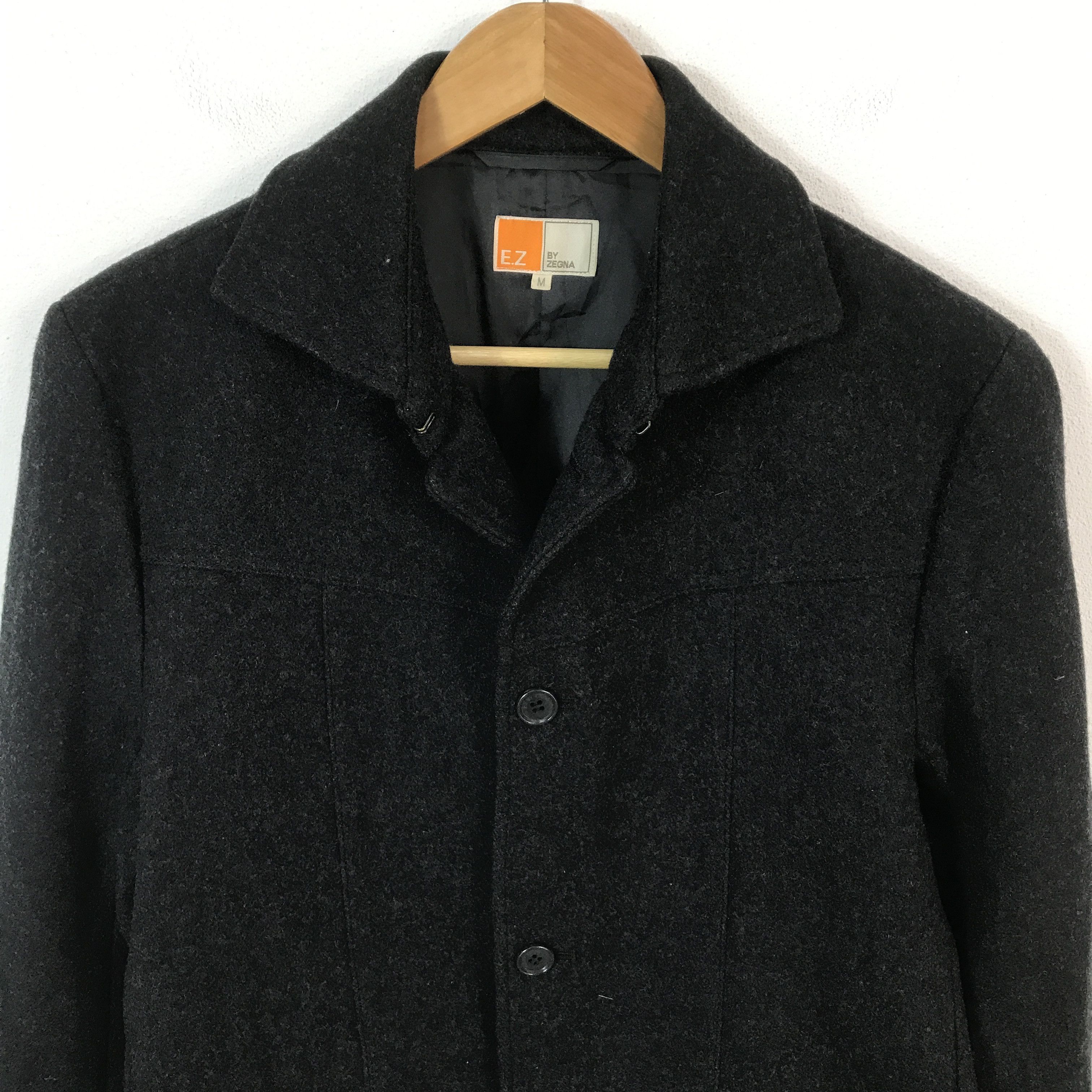 Z Zegna Ez Zegna Wool Button Coat Jacket Size US M / EU 48-50 / 2 - 3 Thumbnail