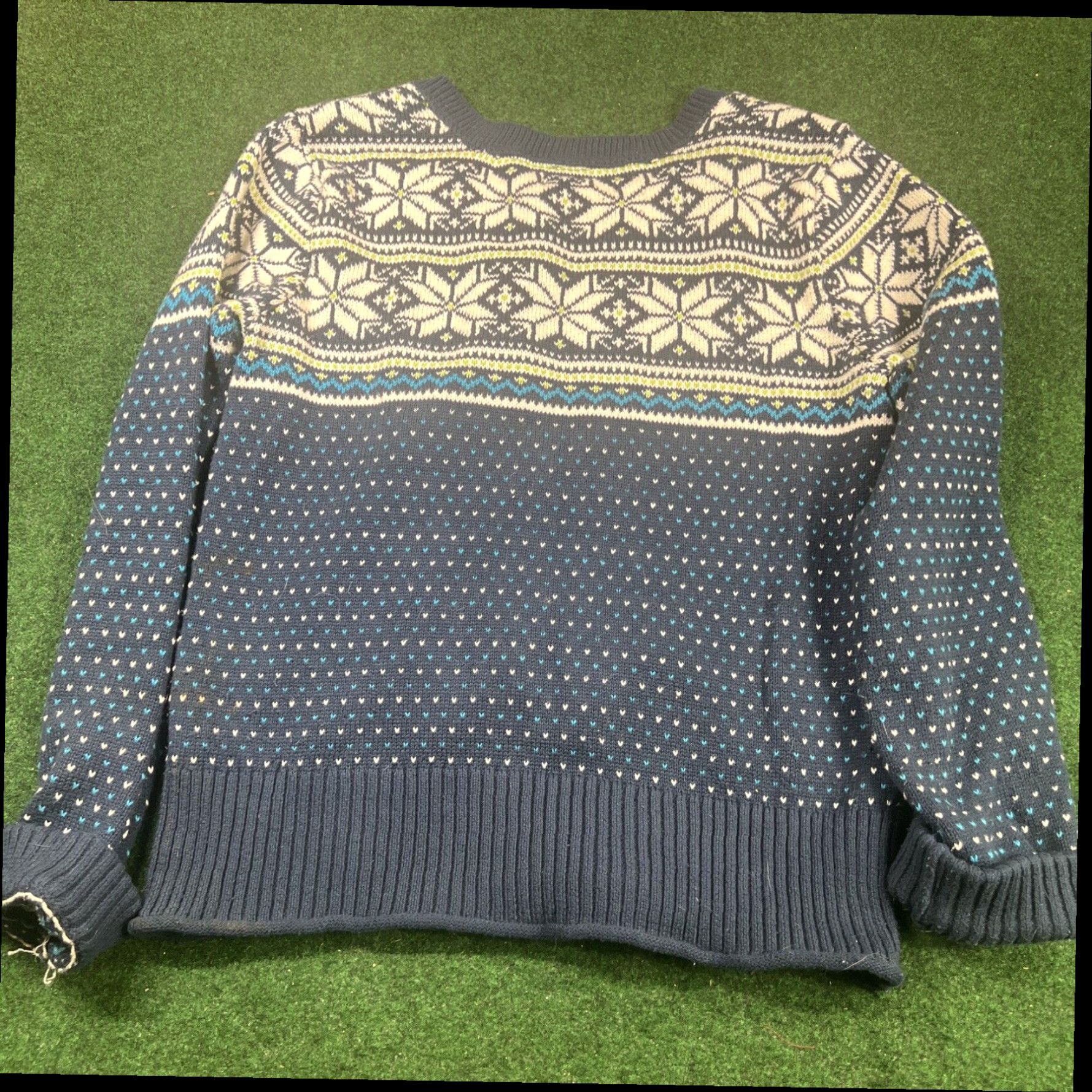 Vintage Aeropostale Size L Women’s knitted blue Sweater Size L / US 10 / IT 46 - 7 Thumbnail