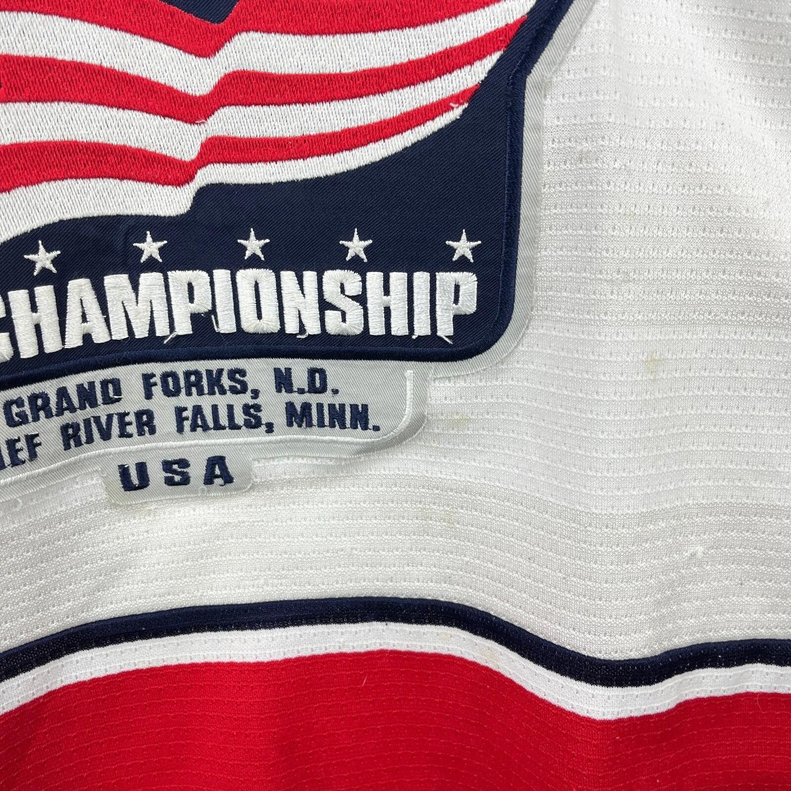 Nike Vintage 2005 World Junior Championship USA Hockey Jersey 2XL Size ONE SIZE - 7 Thumbnail