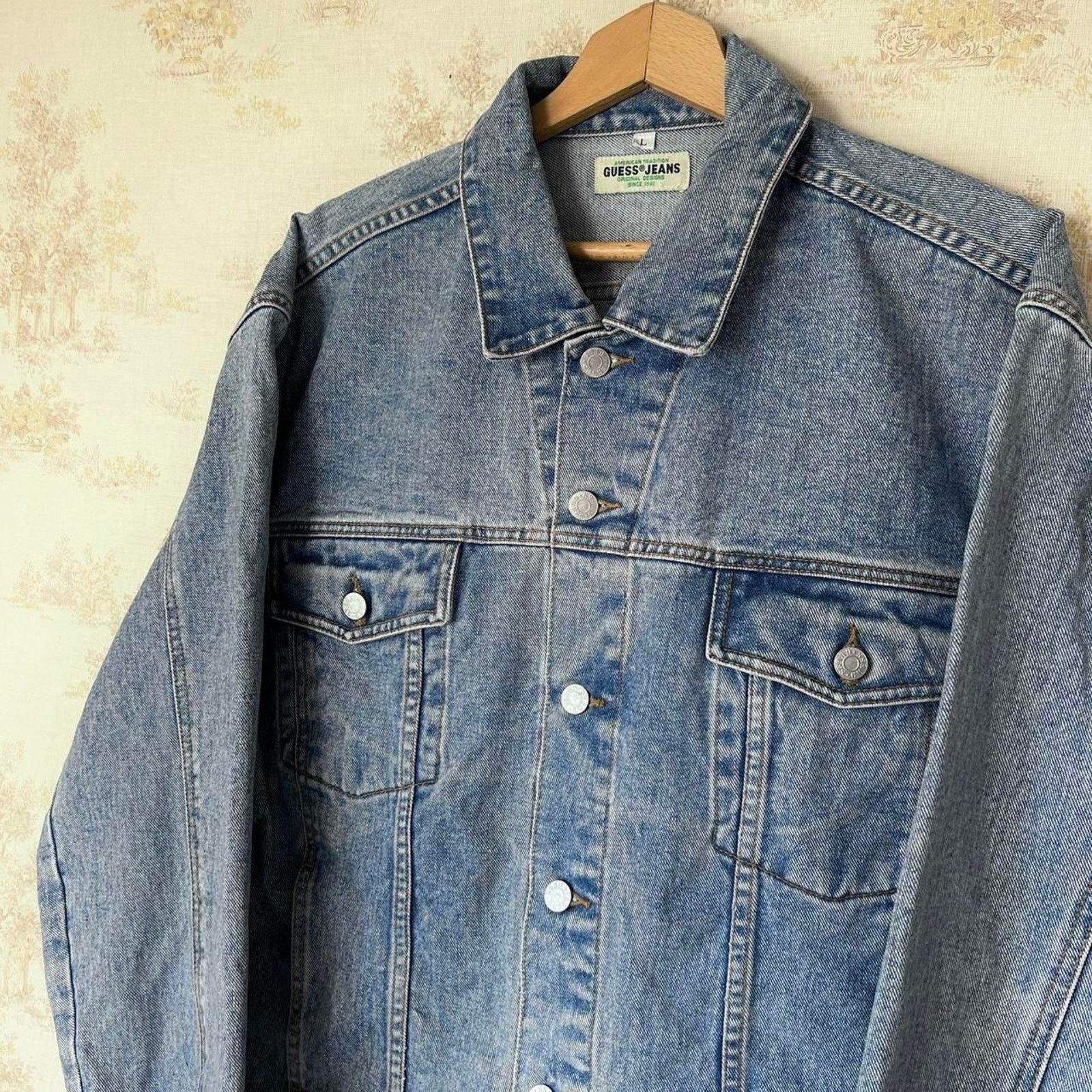 Guess Vtg 80s Guess Jeans Denim Jacket | USA | Style 10807 | Sz L Size US L / EU 52-54 / 3 - 1 Thumbnail
