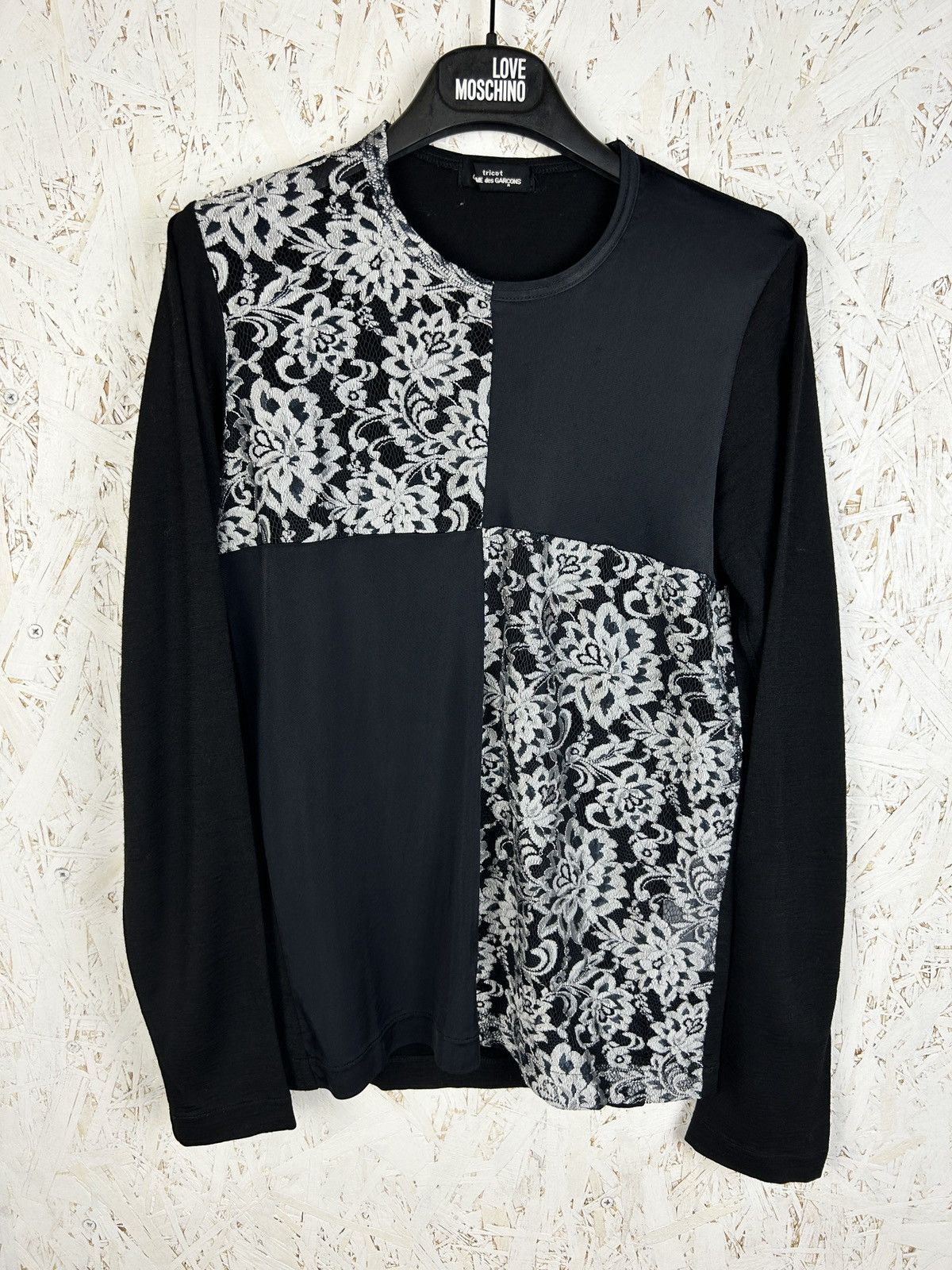 Tricot Comme des Garcons 90s Comme Des Garcons 1995 Lace & Wool Archive Long Sleeve Size M / US 6-8 / IT 42-44 - 1 Thumbnail