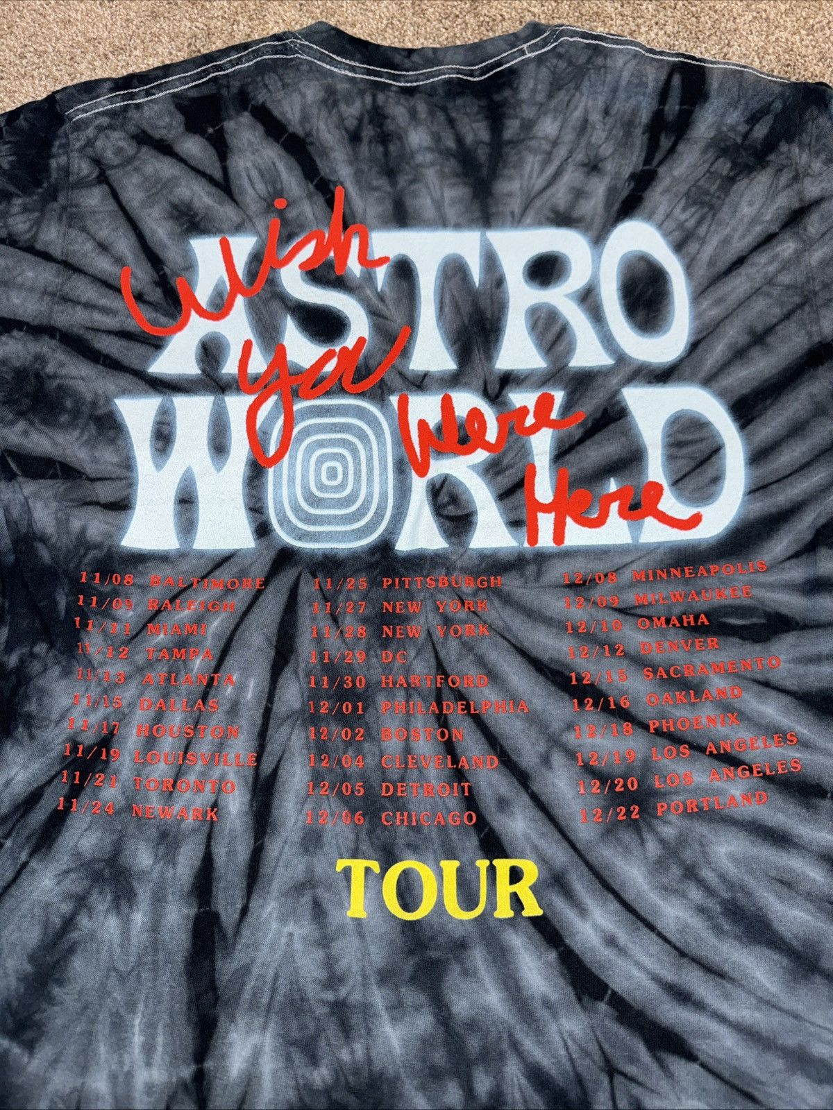 Travis Scott Travis Scott X Astro World No Bystanders Tee Size Medium Size US M / EU 48-50 / 2 - 2 Thumbnail