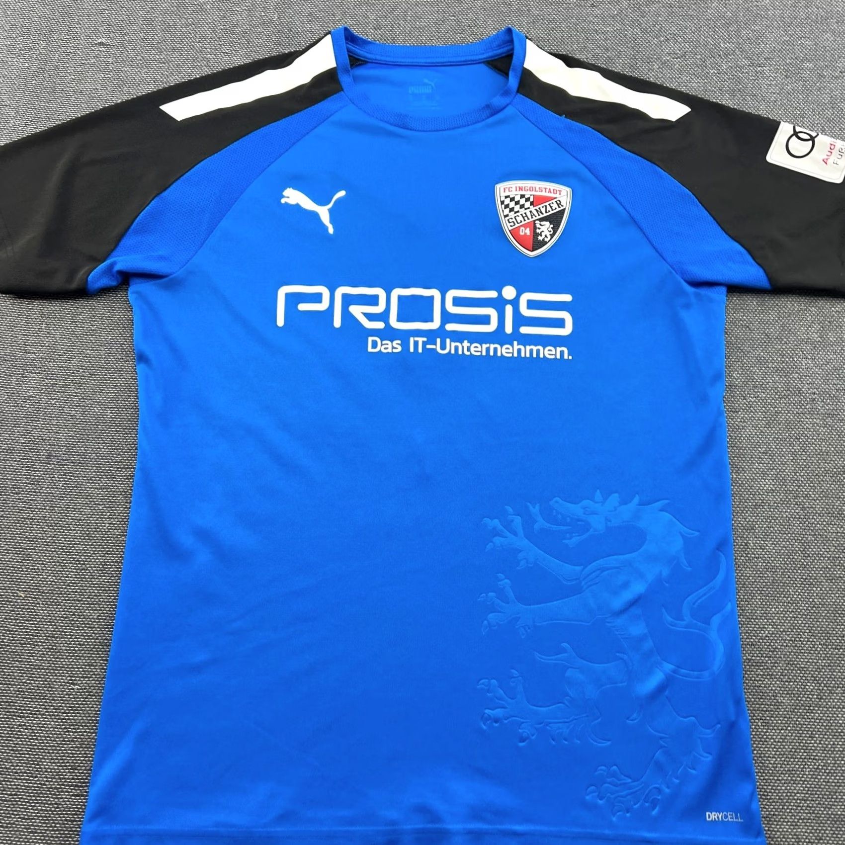 Puma PUMA Football Jersey M Ingolstadt 2021 2022 Third Fatih Kaya #9 Medium Blue T-Shirt Short Sleeve Quick Dry Mens Match Worn Size US M / EU 48-50 / 2 - 3 Thumbnail
