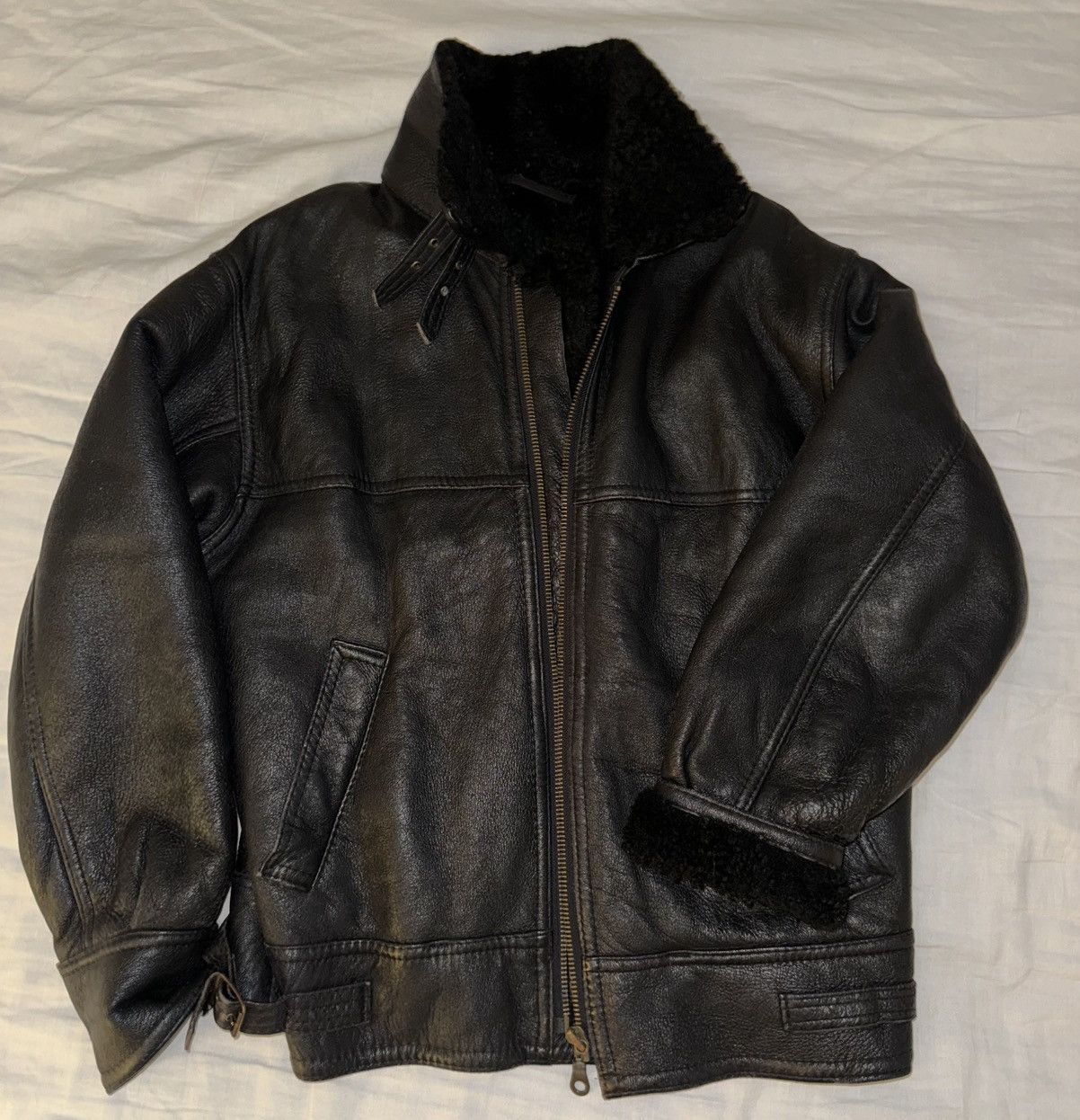 Art Comes First Leather Shearling Coat Size US M / EU 48-50 / 2 - 1 Thumbnail