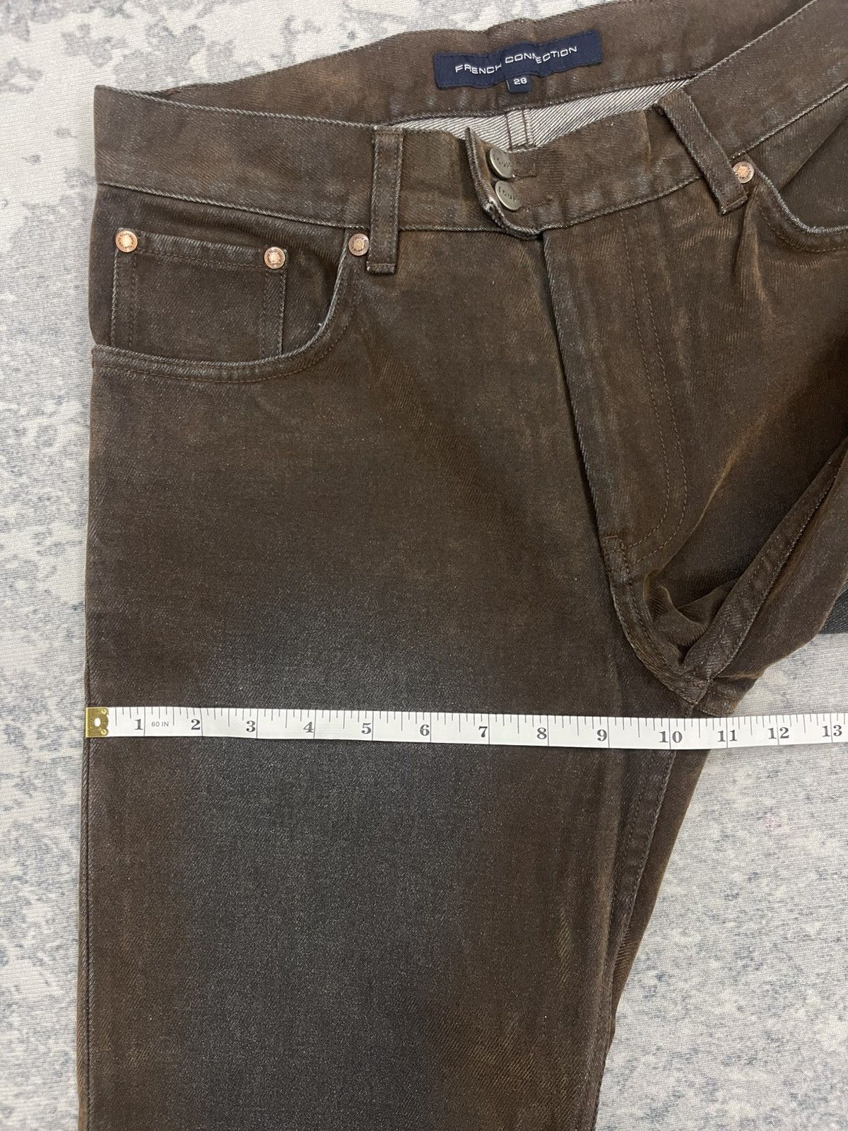 FCUK FCUK Flared Denim Pants Size US 28 / EU 44 - 19 Thumbnail