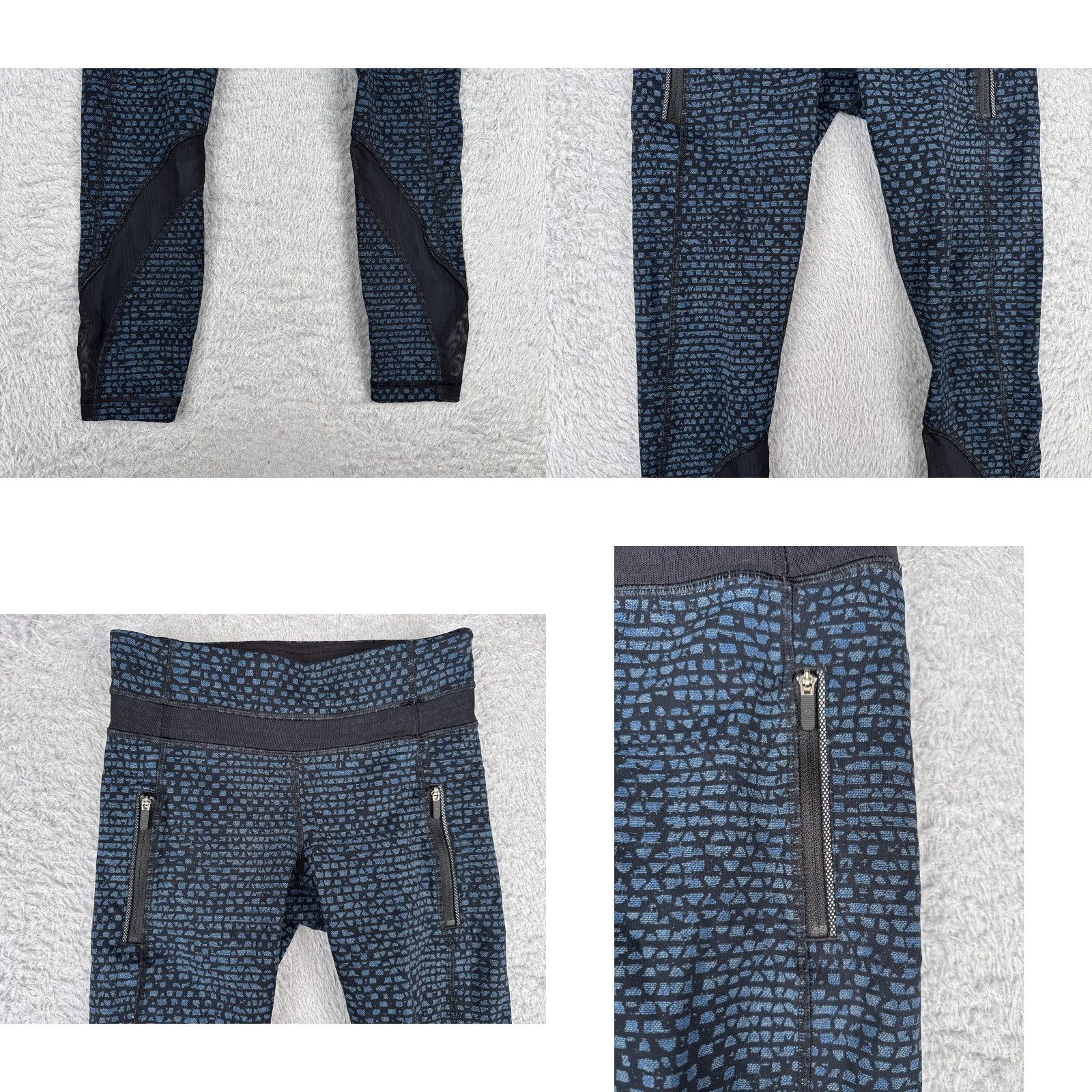 Lululemon Lululemon Pants Women 4 Blue Black Inspire Tight II Luxtreme Run W5AA6S Size 27" / US 4 / IT 40 - 8 Thumbnail