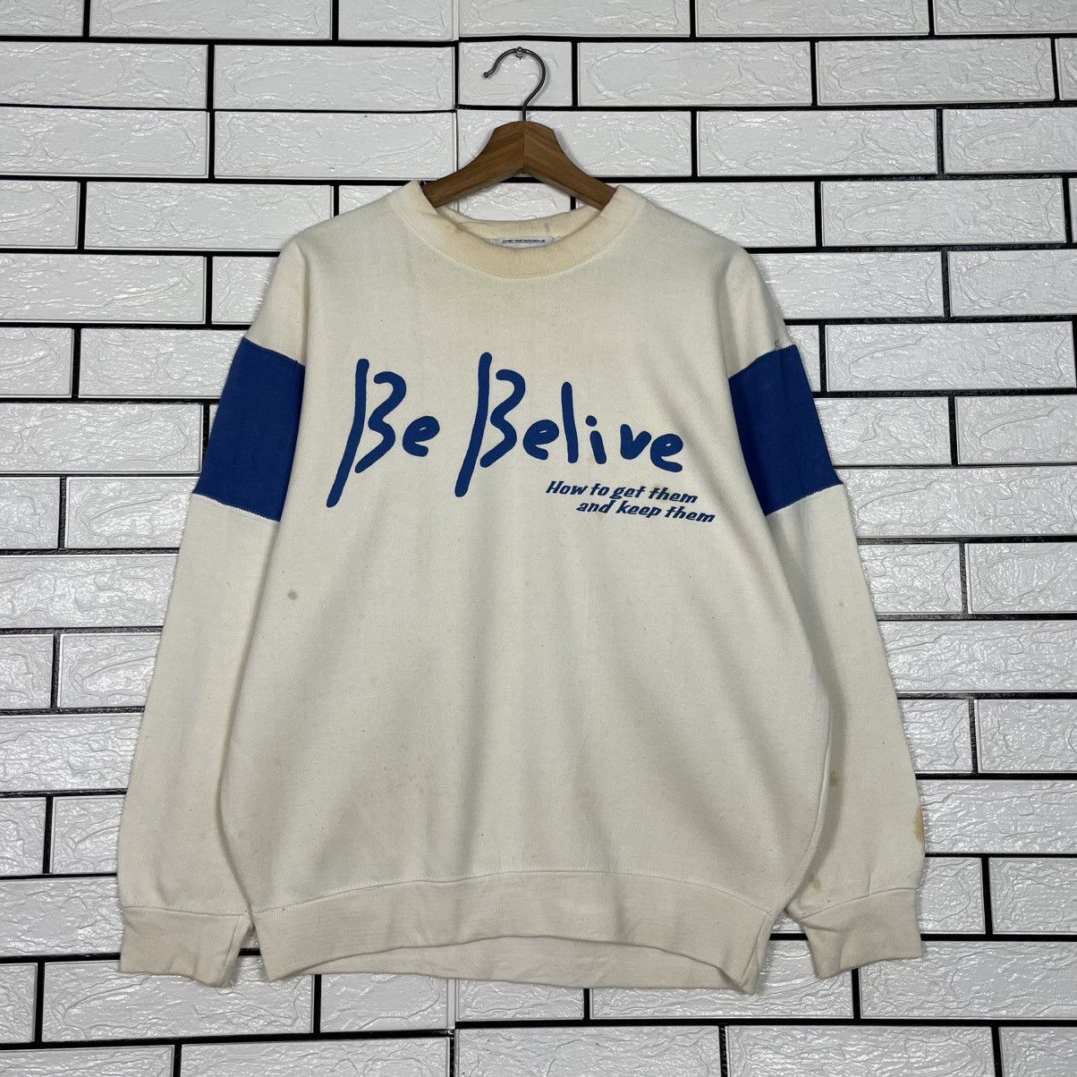 Japanese Brand Be Belive Crewneck Sweatshirt Size US M / EU 48-50 / 2 - 1 Thumbnail