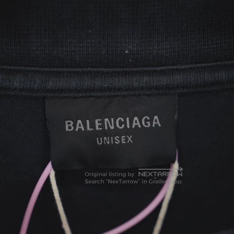 Balenciaga Balenciaga Letter Heart-Shaped Printed Short Sleeve T-Shir Size US XS / EU 42 / 0 - 3 Thumbnail