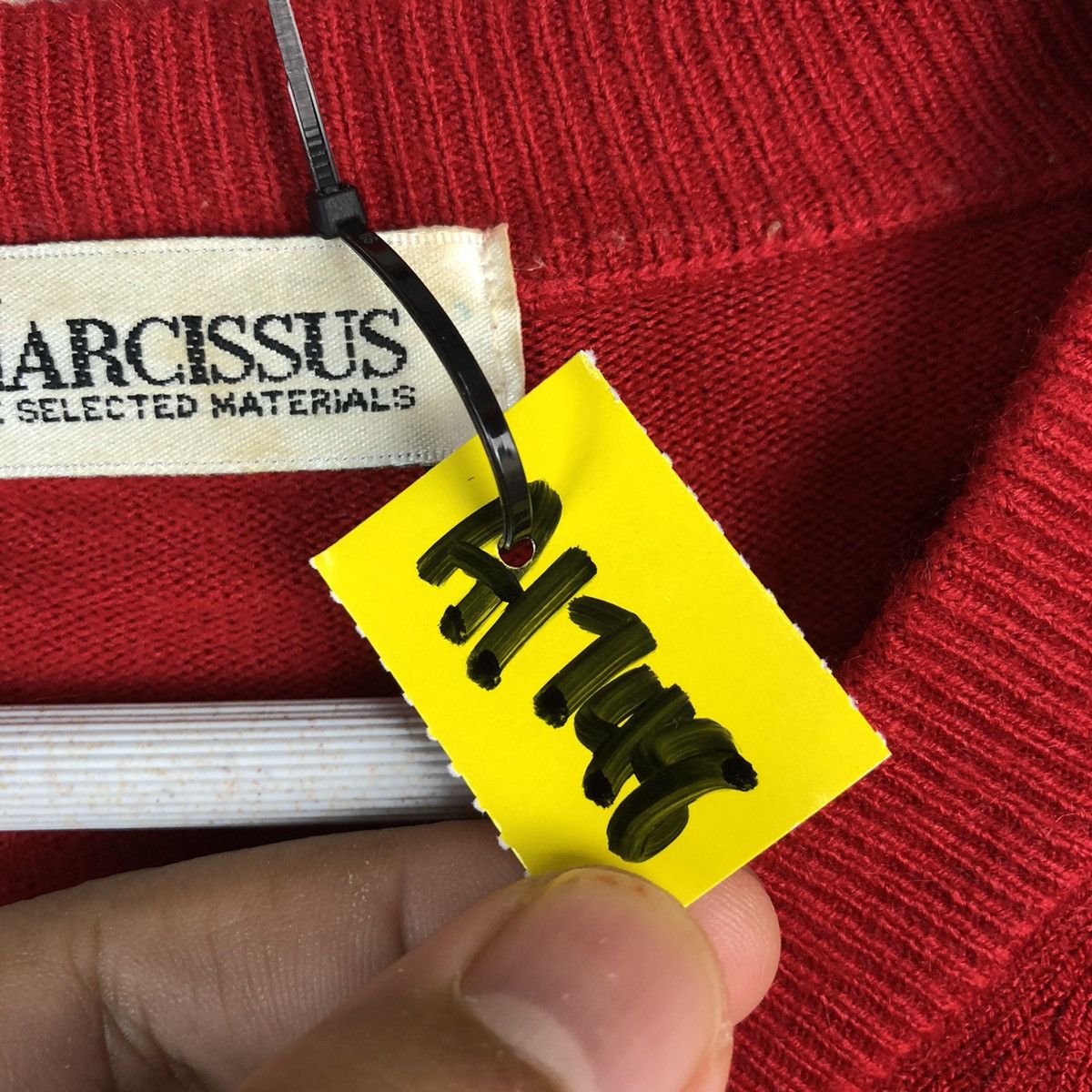 Homespun Knitwear × Japanese Brand Narcissus Red vintage knitwear #A1748 Size M / US 6-8 / IT 42-44 - 10 Thumbnail