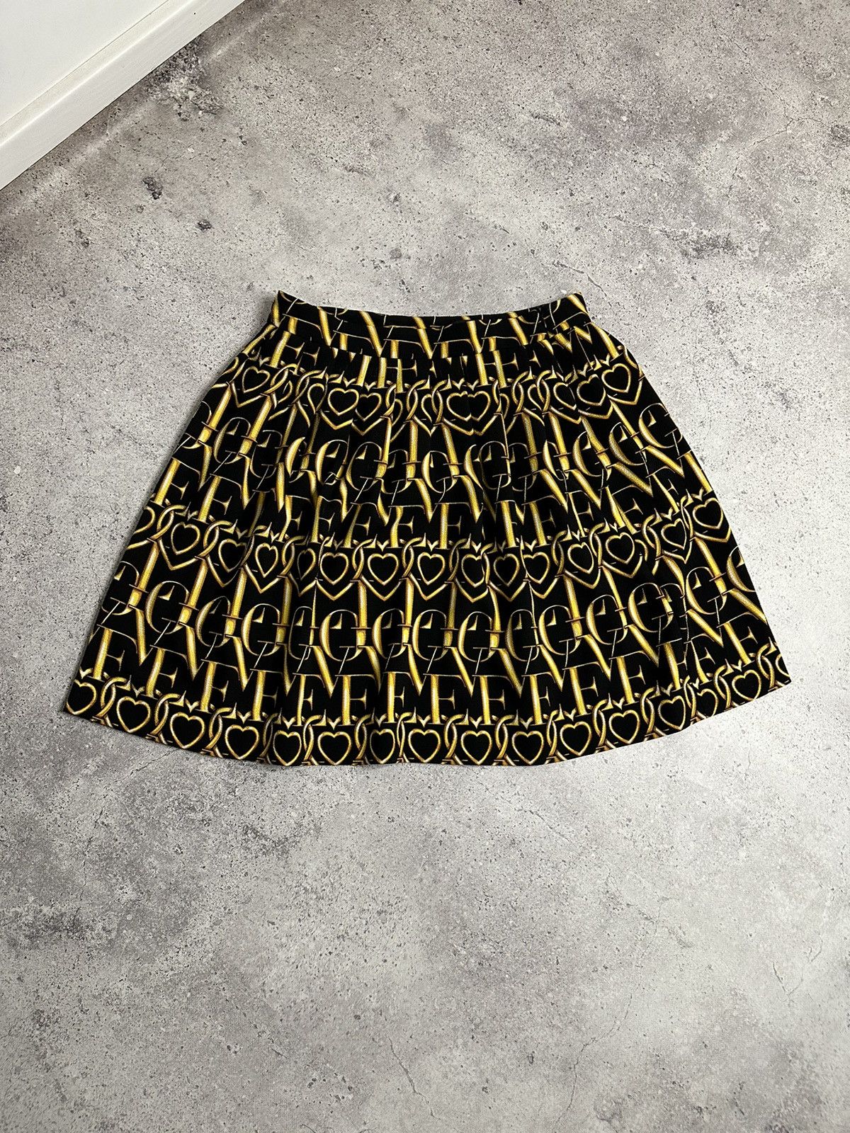 Love Moschino Full All Print Barocco Skirt Women’s Size Us 8