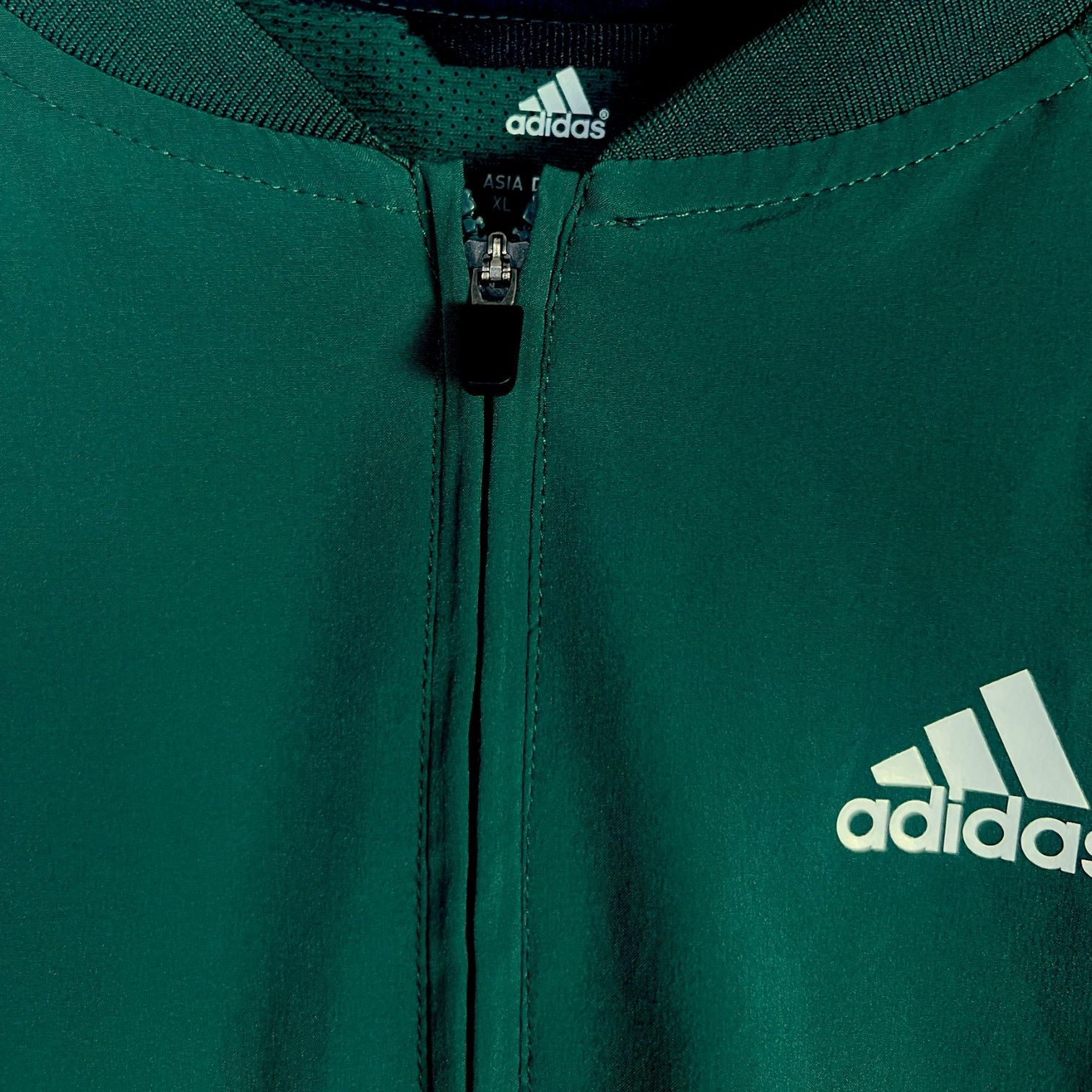 Adidas Men's Adidas Green Triple Stripe Vented Baseball Jacket - M Size US M / EU 48-50 / 2 - 3 Thumbnail