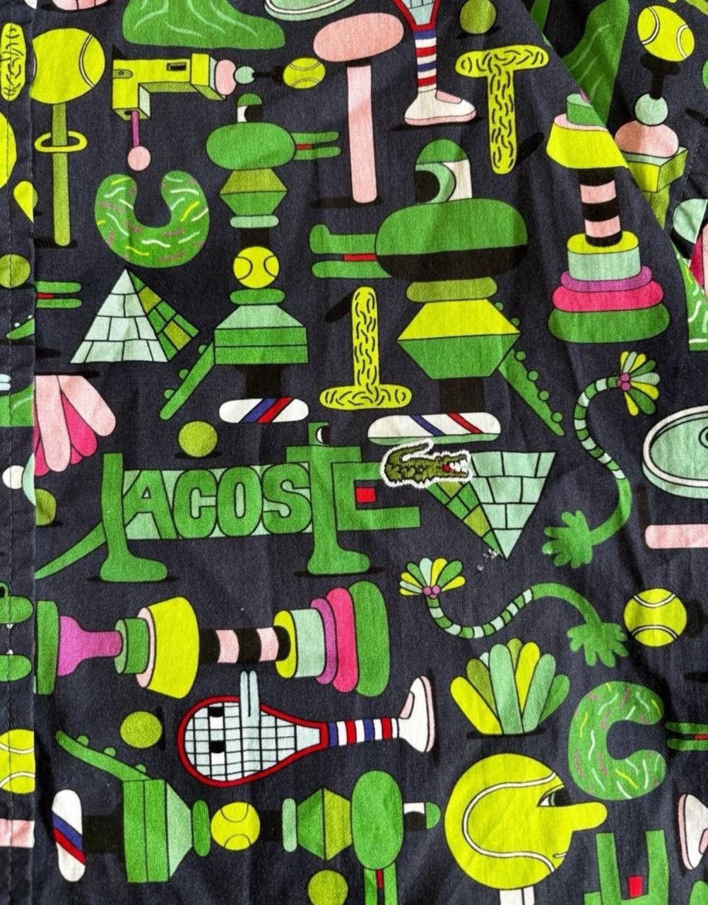 Lacoste × Vintage Rare Lacoste x Jeremyville vintage rugby polo jersey shirt Size US XL / EU 56 / 4 - 5 Thumbnail