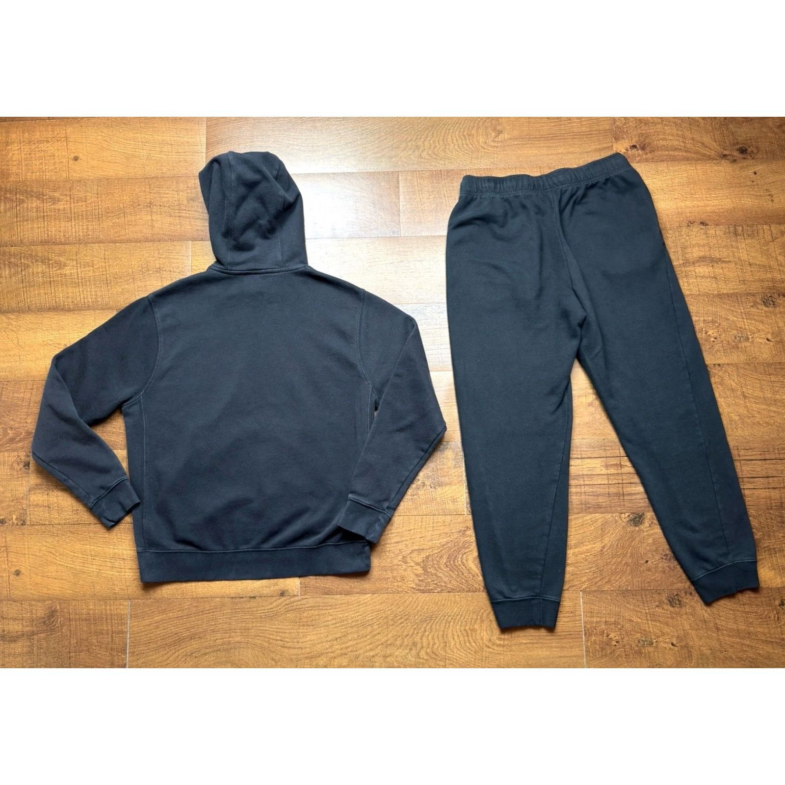 Nike Nike Sportswear Club Fleece Black Hoodie & Jogger Pants Set Size M Sweatsuit Activewear Size US M / EU 48-50 / 2 - 2 Thumbnail