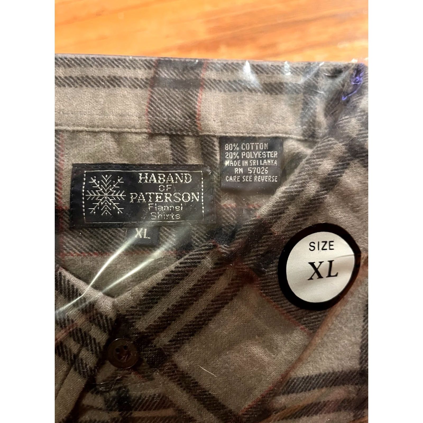 Haband VINTAGE Haband of Paterson Flannel Shirt Men’s XL Green Plaid 80s Size US XL / EU 56 / 4 - 3 Thumbnail