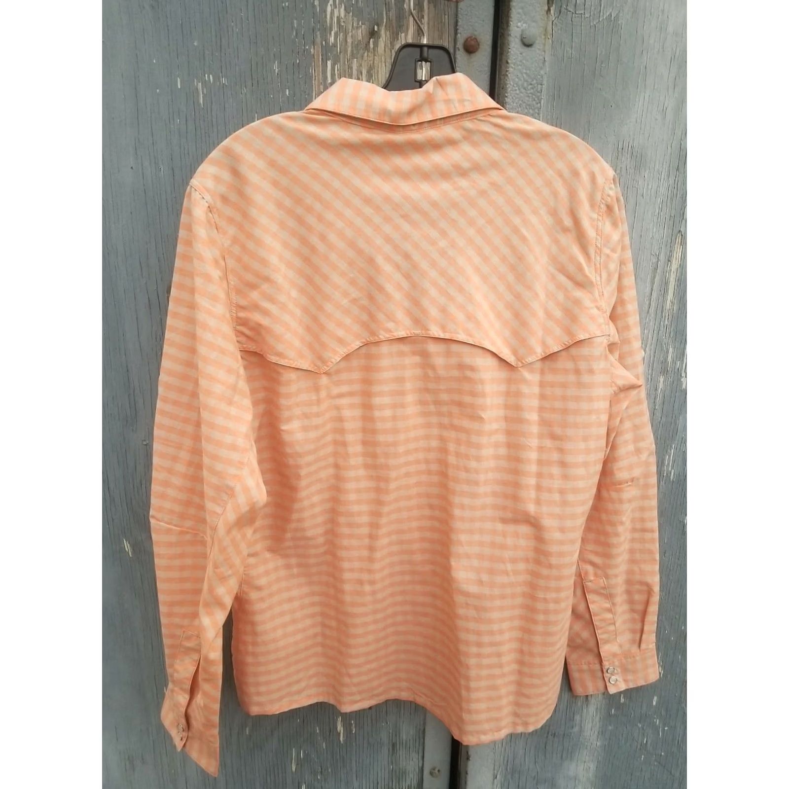 Vintage SIMMS Fishing Shirt Womens L Big Sky Plaid Melon Long Sleeve Button-Up, Water Resistant, UPF 20+, Pockets, Casual Wear Size L / US 10 / IT 46 - 6 Thumbnail