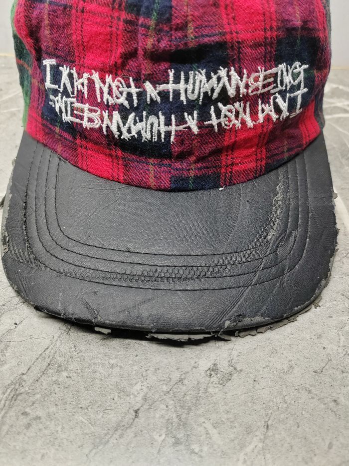 Vintage Vintage I Am Not A Human Being Rare Distressed Cap Hat Size ONE SIZE - 3 Thumbnail