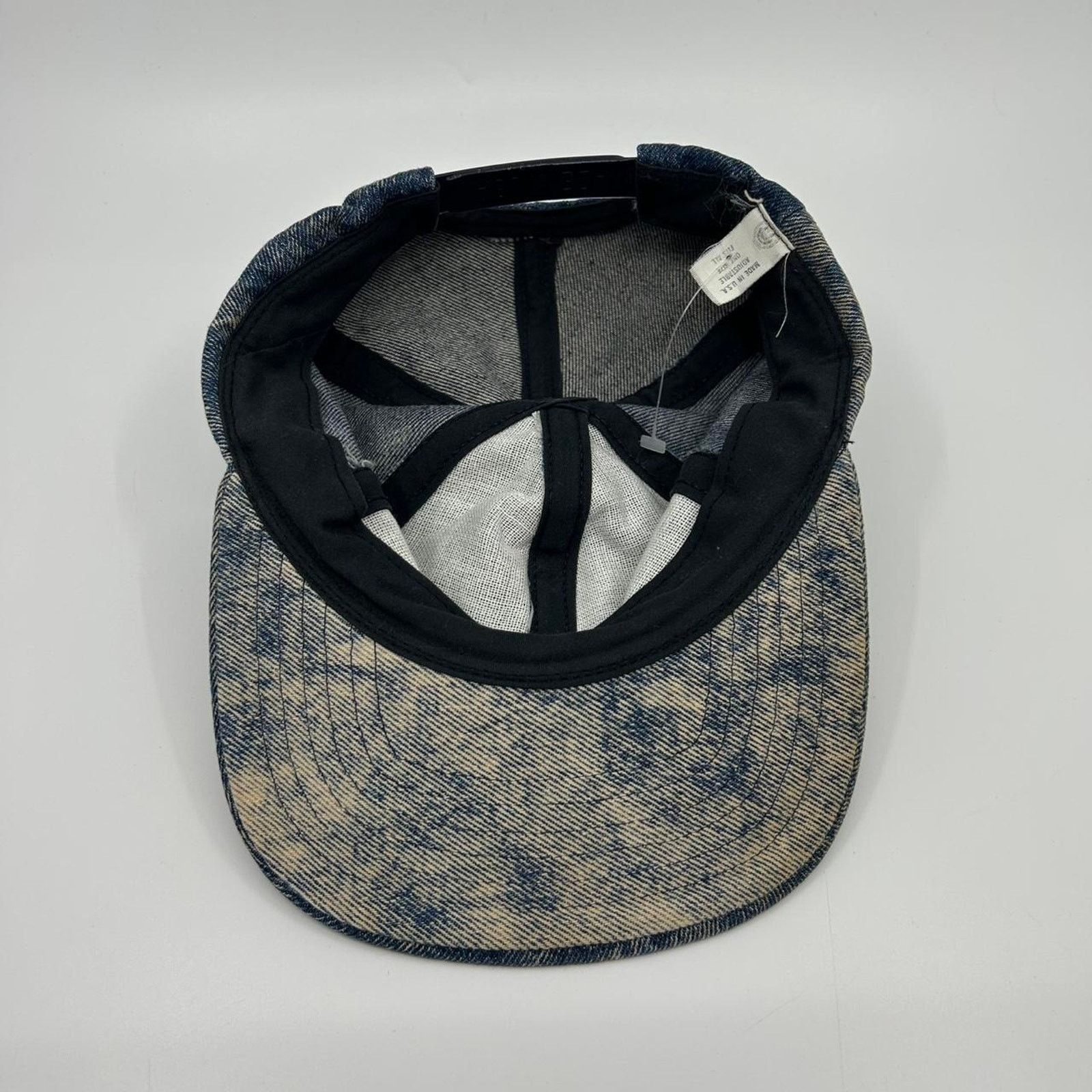 Other VTG Blue acid wash denim cotton cap Size ONE SIZE - 4 Thumbnail