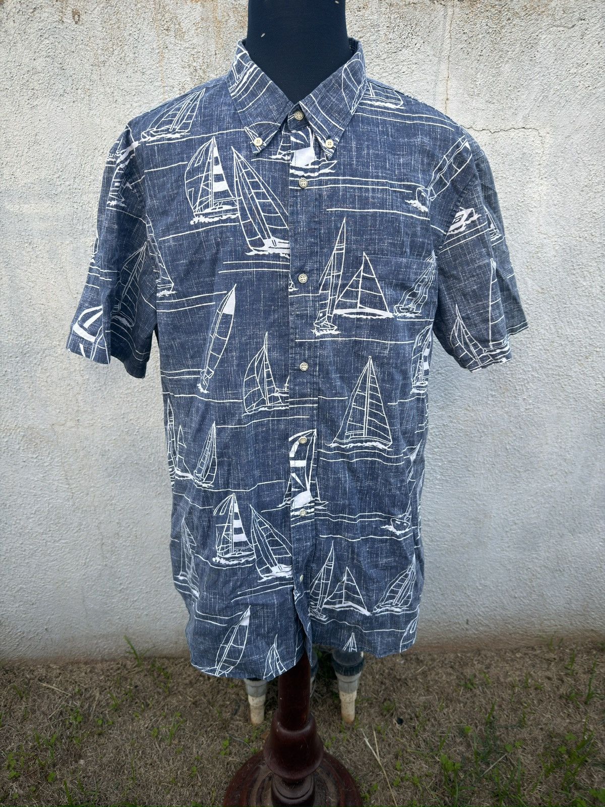 Reyn Spooner PreOwned Reyn Spooner Blue Hawaiian Print Men's XXL Size US XXL / EU 58 / 5 - 1 Thumbnail