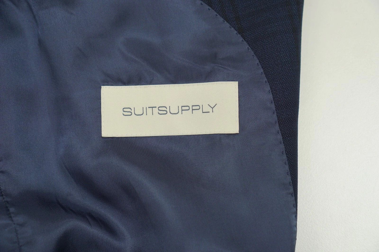 Suitsupply Men Suitsupply Blazer La Spalla Wool Navy Blue 114 UK/US48L Size 48L - 3 Thumbnail