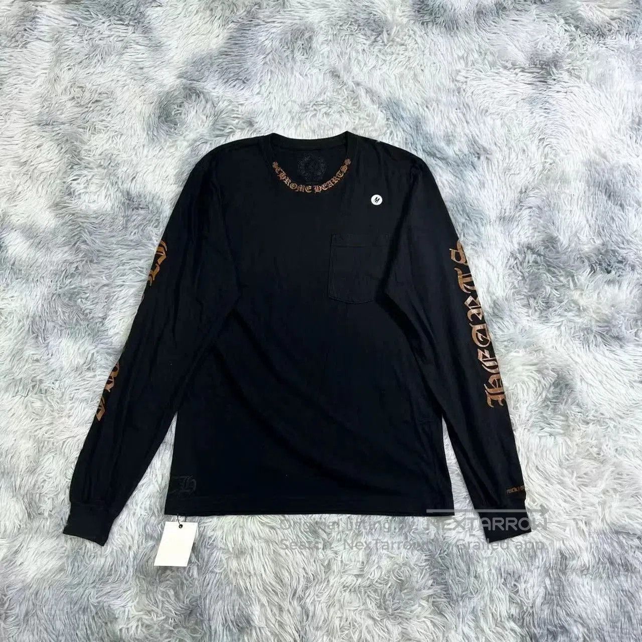 Chrome Hearts Sanskrit Long Sleeve Top.