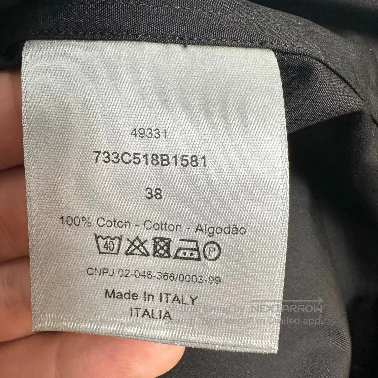 Dior dior black embroidered bee button. Size US M / EU 48-50 / 2 - 5 Thumbnail