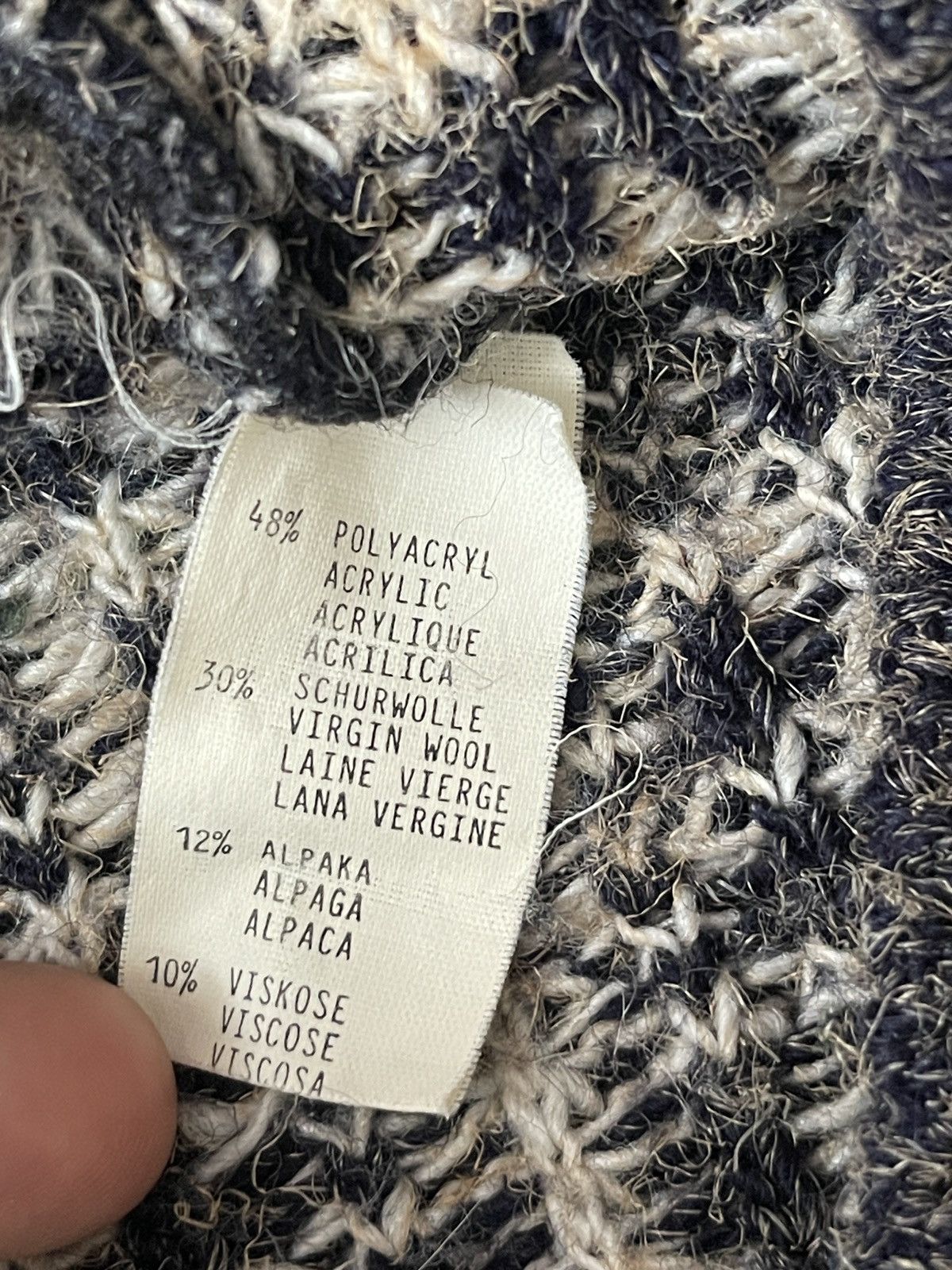 Vintage Vintage Rare Patterned Knit Sweater Barisal Alpaca Wool XL Size US XL / EU 56 / 4 - 12 Thumbnail