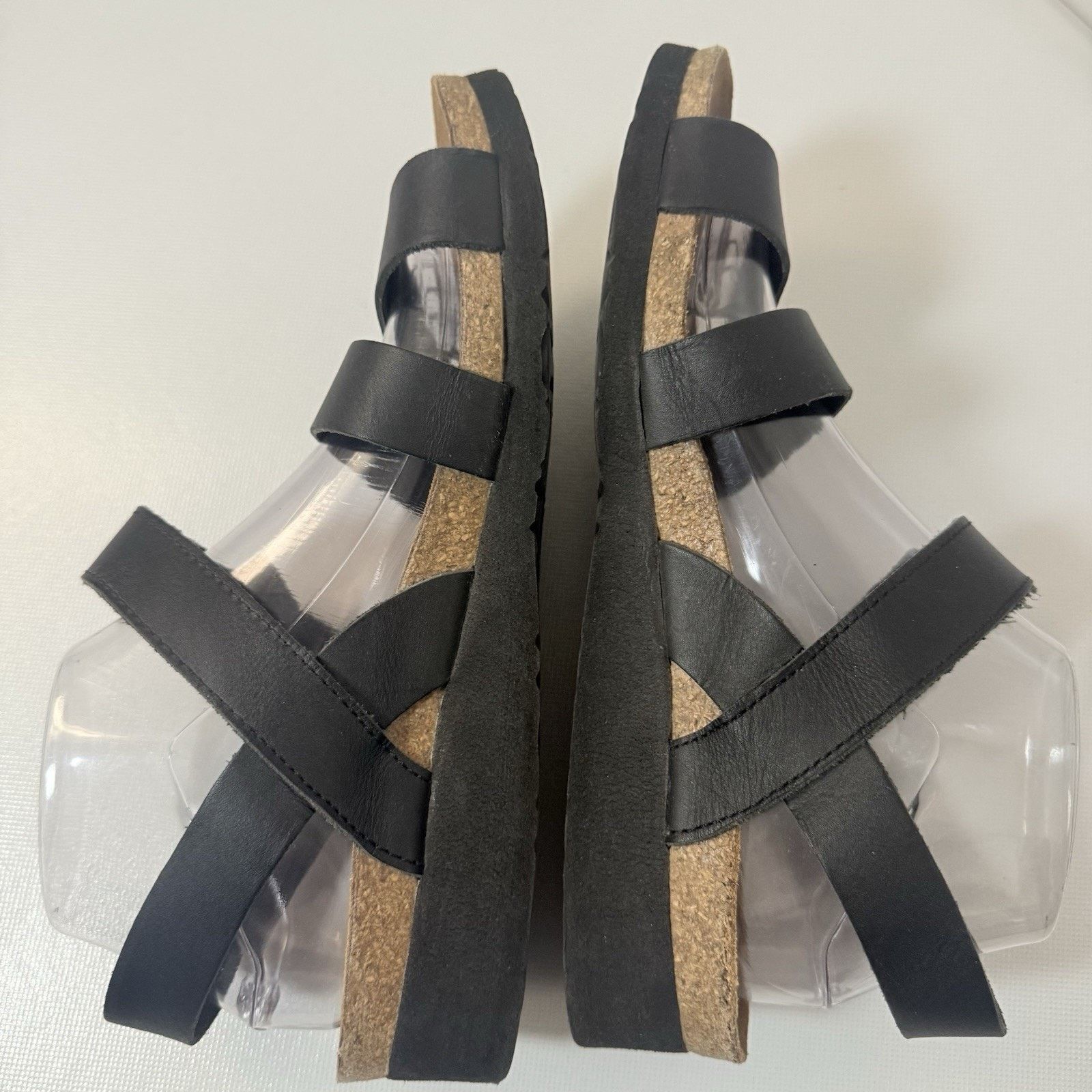 Other Naot Sandals Kayla Slingback Black Hook Loop Open Toe Wedge Size US 10 / IT 40 - 4 Thumbnail