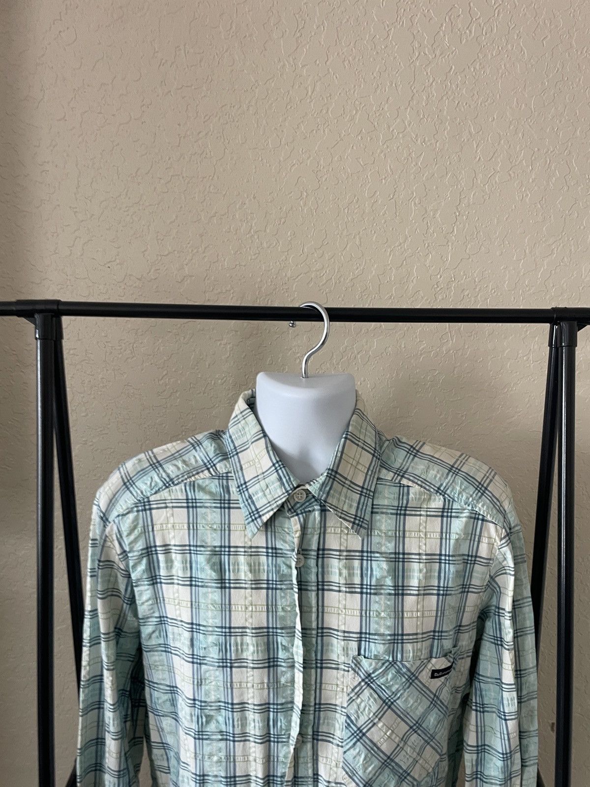 Dolce & Gabbana Crinkle Plaid Button Front shirt Size US XL / EU 56 / 4 - 2 Thumbnail