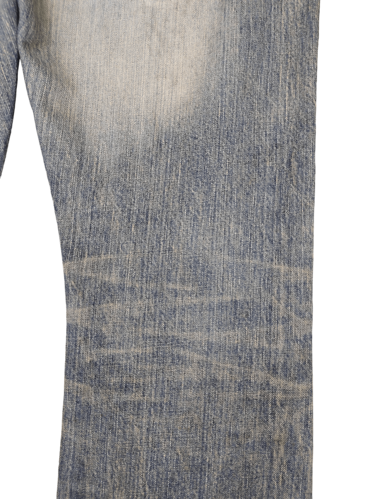 Le Grande Bleu (L.G.B.) Flare Jeans Edwin Buckle Back Distress Faded Boot Cut Y2k Size US 32 / EU 48 - 16 Thumbnail