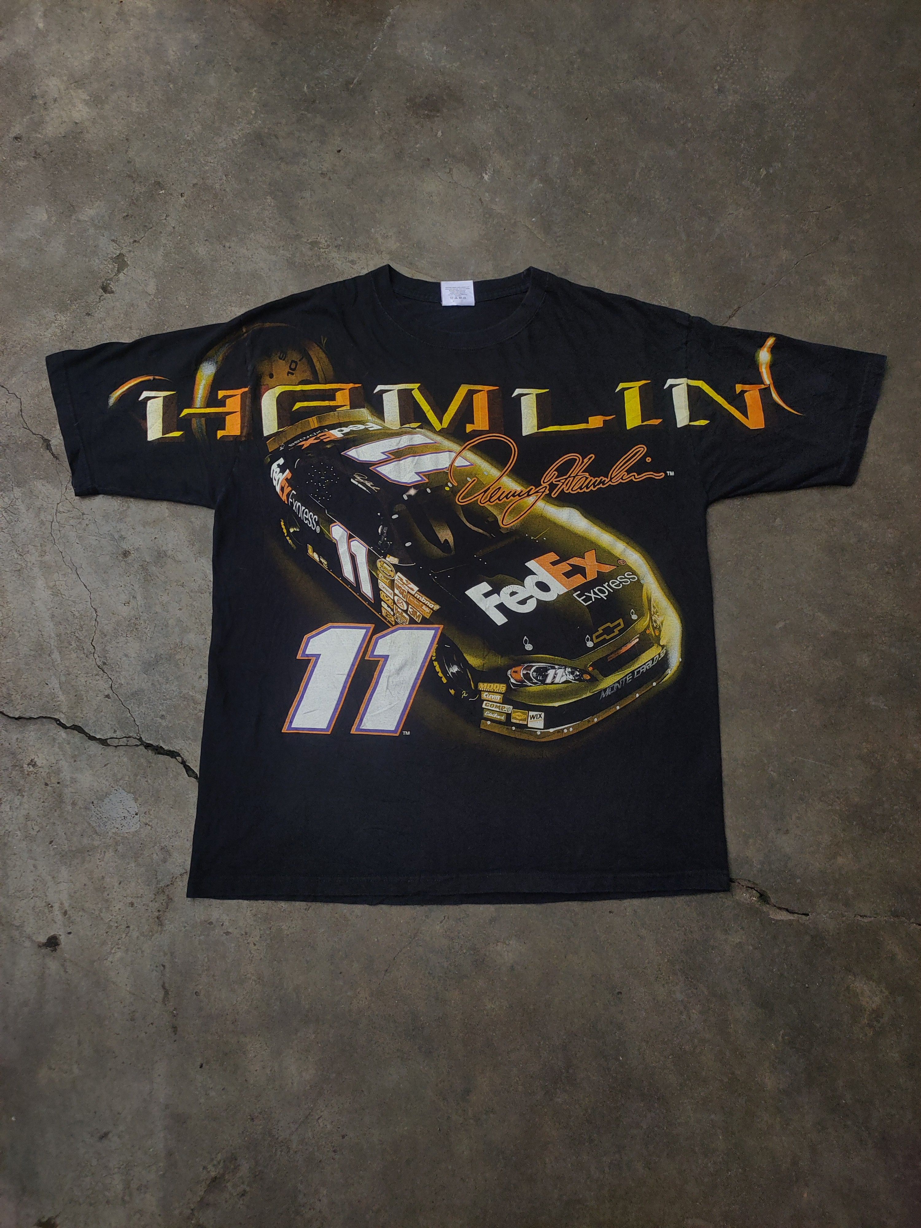 Chase Authentics denny hamlin nascar vintage shirt 2000s Size US XL / EU 56 / 4 - 1 Thumbnail