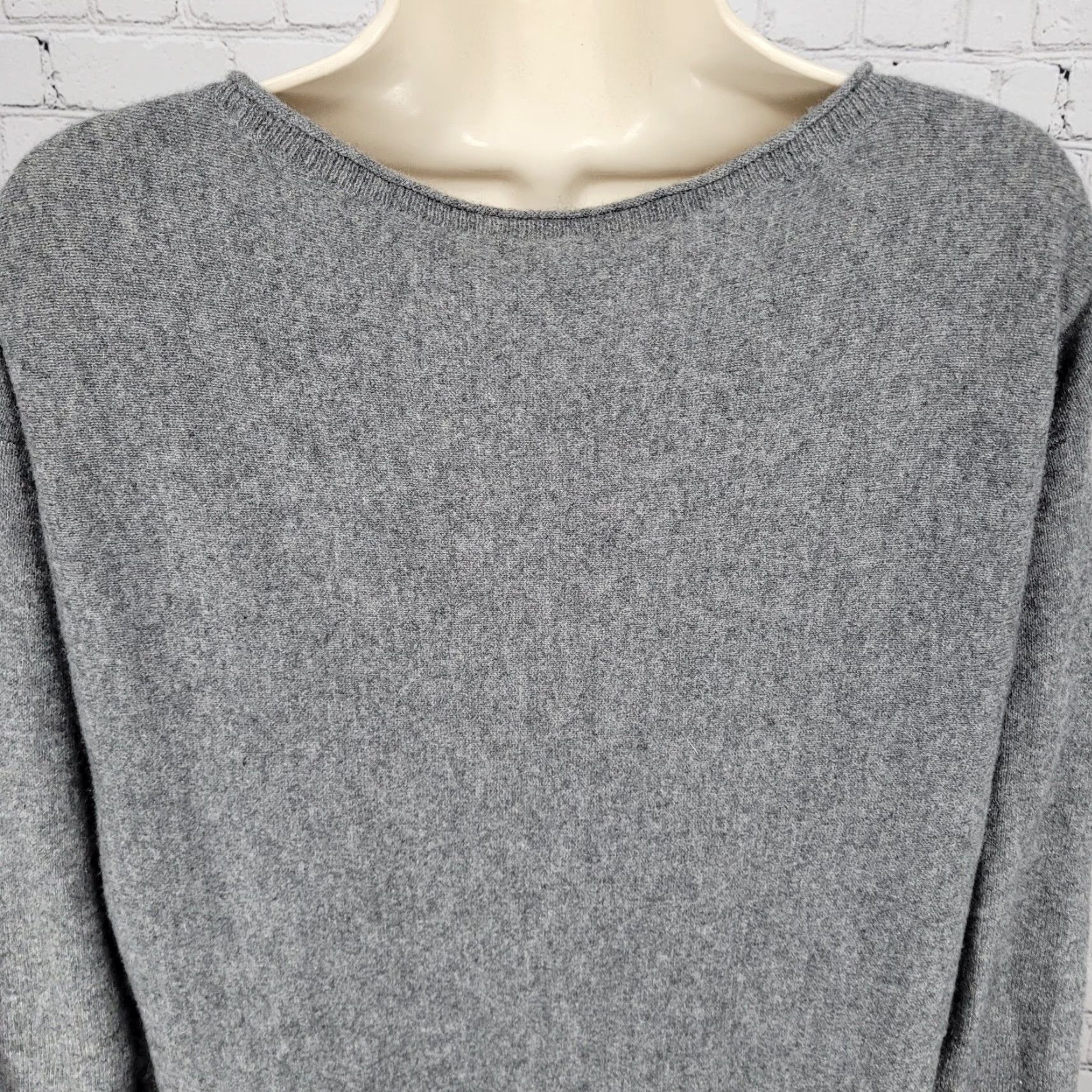 Vintage Caslon 100% Cashmere Lightweight Pullover Sweater Womens M Gray Size M / US 6-8 / IT 42-44 - 6 Thumbnail