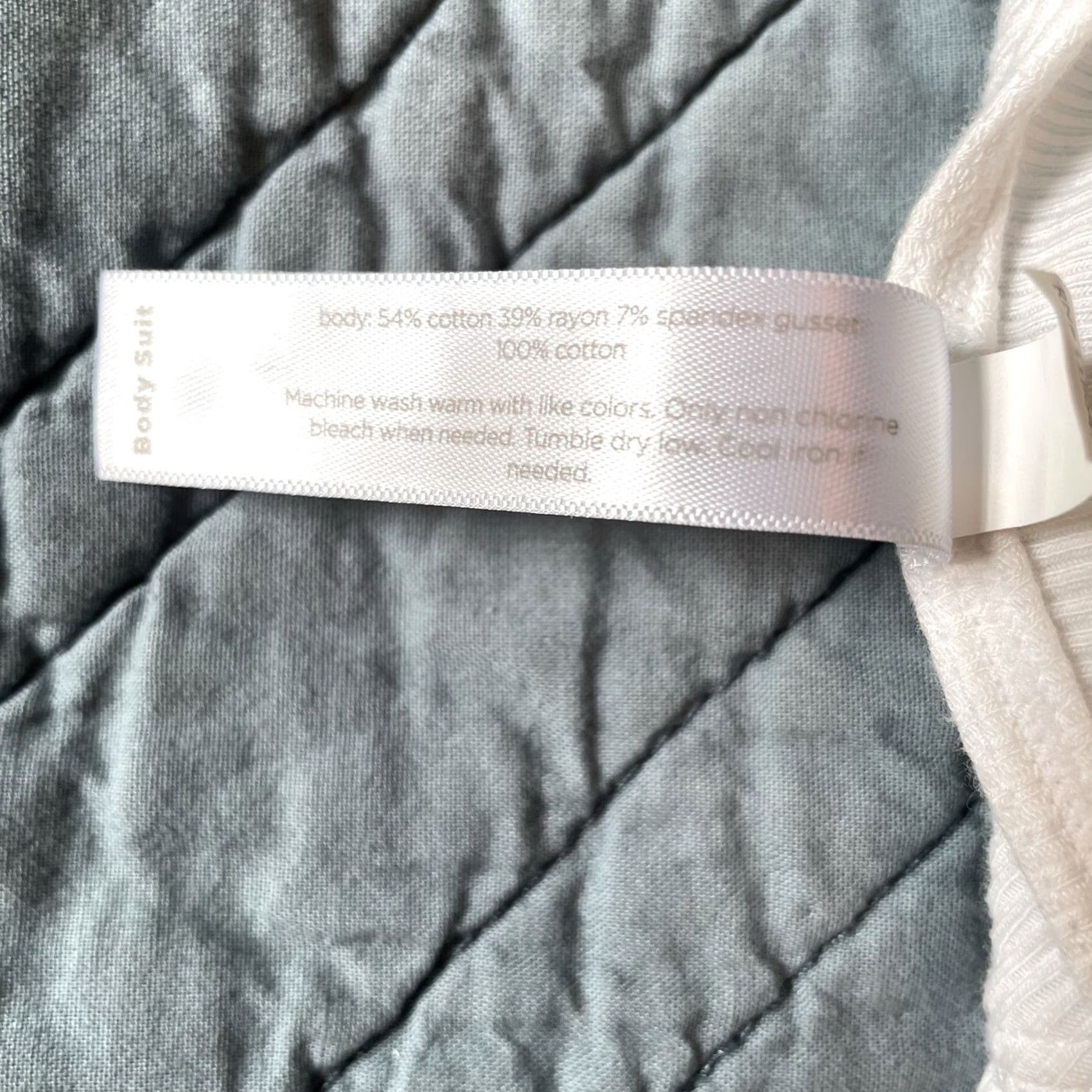 Vintage VINTAGE Sleep By CACIQUE Stretch Rib Open-Back Bodysuit White Plus 18/20 NWOT One Piece Size XXL / US 16-18 / IT 52-54 - 8 Thumbnail