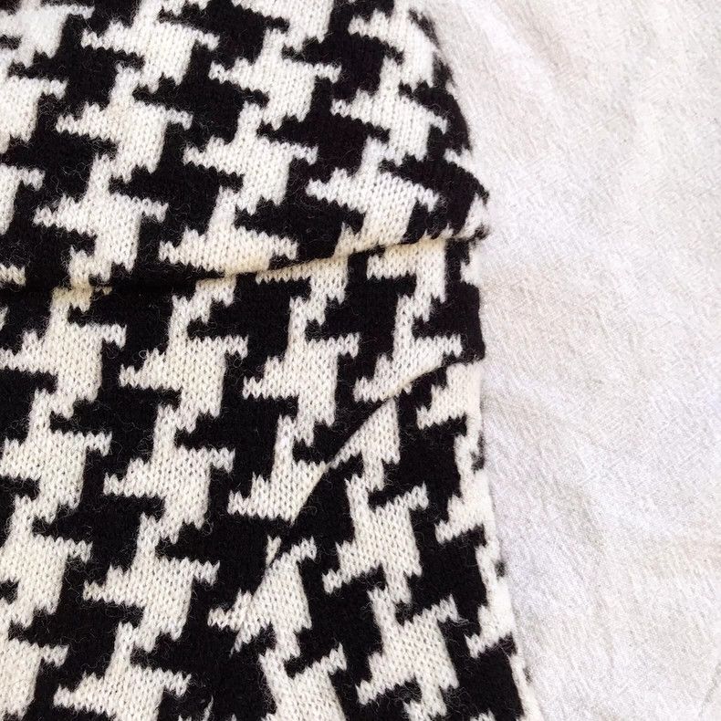 Comme des Garcons Comme Des Garcons Wool turtleneck houndstooth coat Size S / US 4 / IT 40 - 6 Thumbnail