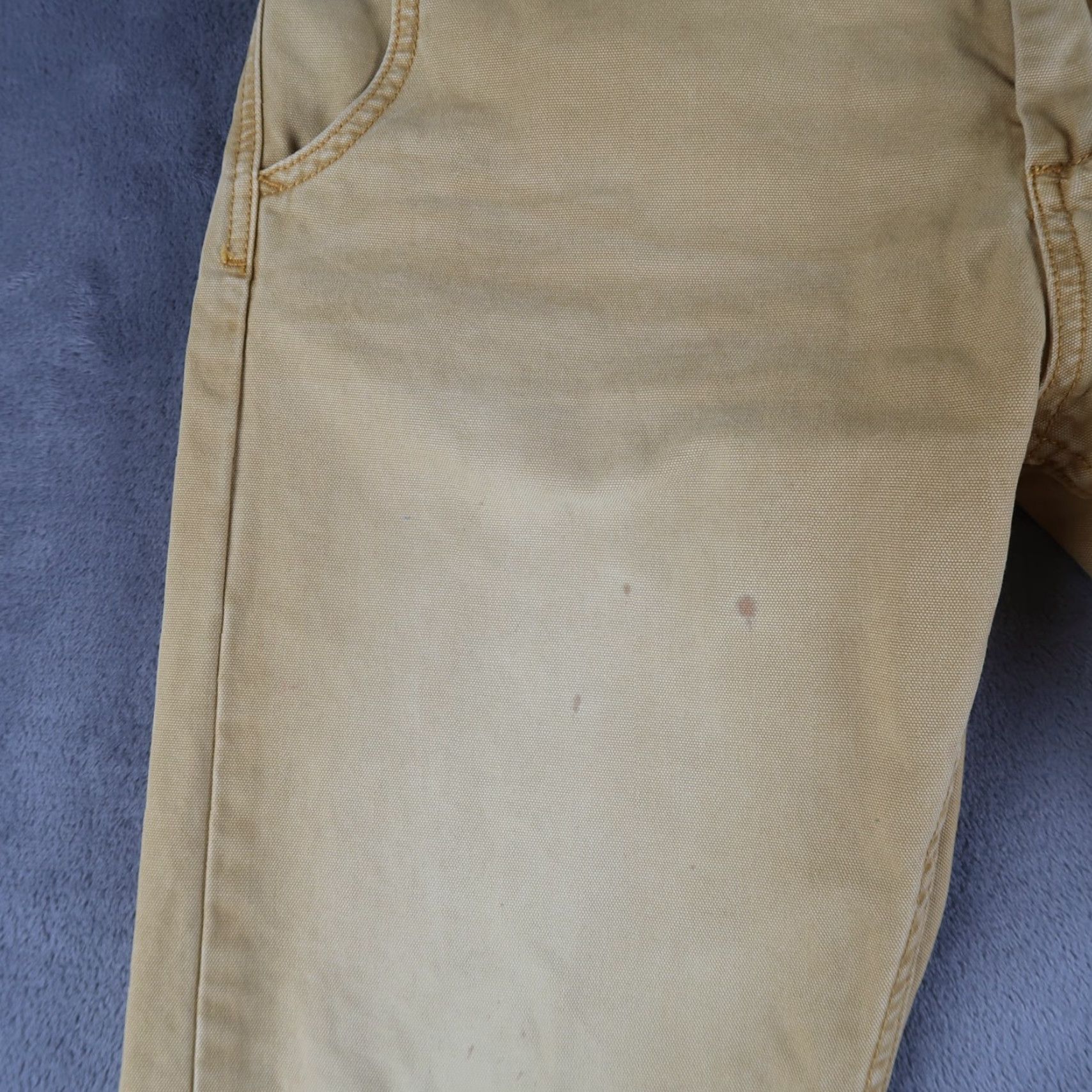 Scotch & Soda Scotch & Soda Men's Warren Cotton Blend Chino Pants Khaki Size 31x32 Slim Flat Front Casual Preppy Logo Slash Pocket Straight Mens Size US 31 - 5 Thumbnail