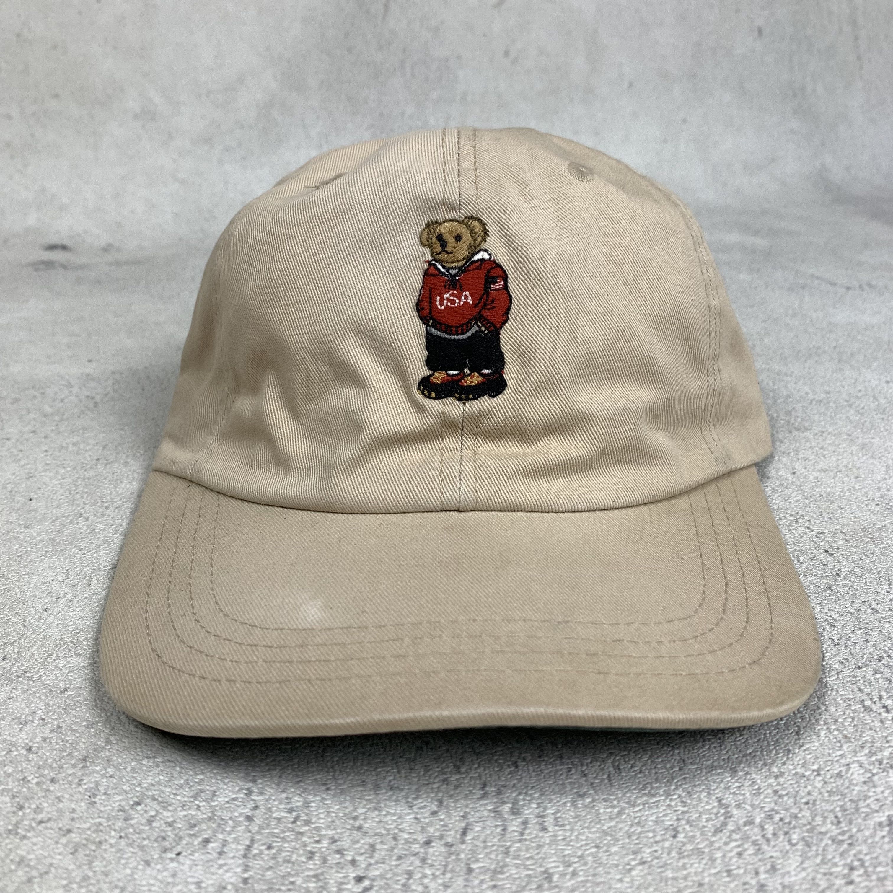 Polo Ralph Lauren Vintage Polo Bear Hat Cap Size ONE SIZE - 1 Thumbnail