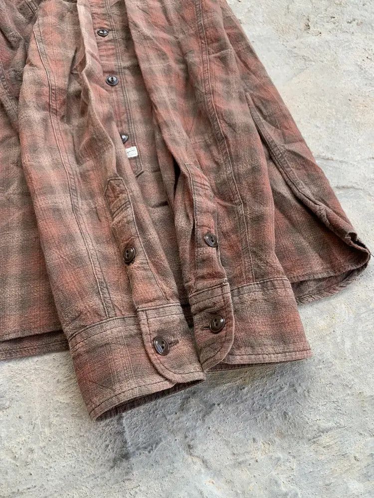 Ego Tripping Ego Tripping Japan shadow plaid western flannel shirt Size US S / EU 44-46 / 1 - 10 Thumbnail