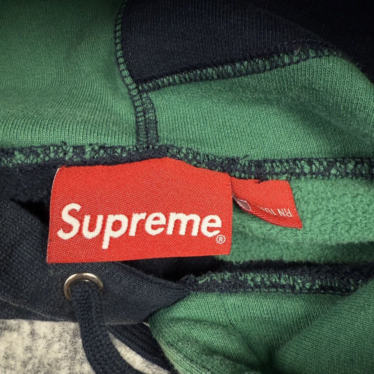 Supreme Supreme FW20 Patchwork ‘Green/Navy’ Hoodie Size US S / EU 44-46 / 1 - 5 Thumbnail