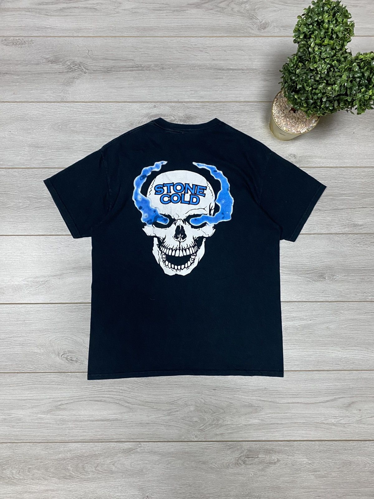 WWF Vintage WWF STONE COLD What Wrestling Skull Tee Shirt Size US L / EU 52-54 / 3 - 1 Thumbnail