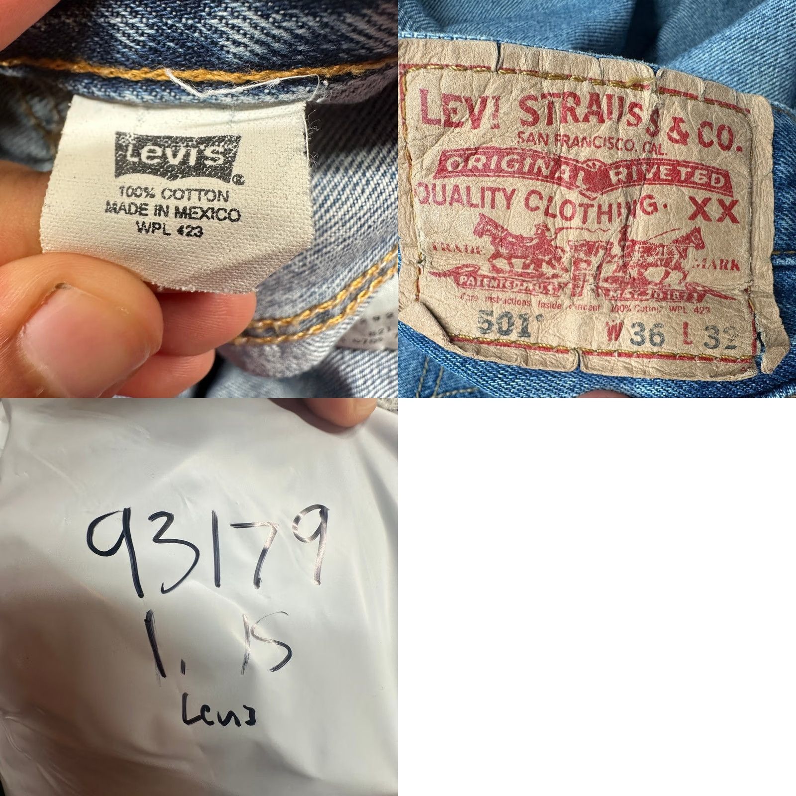 Levi's VINTAGE Levi's 501 XX Button Fly Jeans Mens 36x32 Blue Mexico Made Jeans Mens Regular 36 Blue 2005 XX Bootcut Size US 36 / EU 52 - 9 Thumbnail