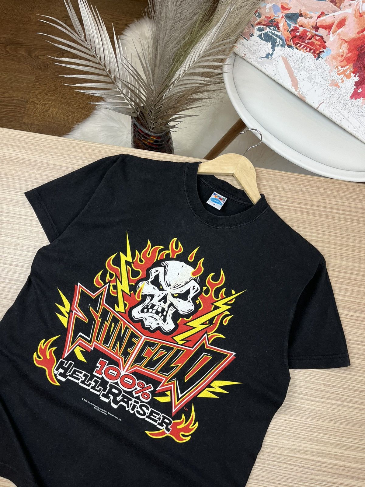 Vintage × WWE × WWF Vintage 2000 Stone Cold 100% Hell Raiser Tee Size US M / EU 48-50 / 2 - 2 Thumbnail