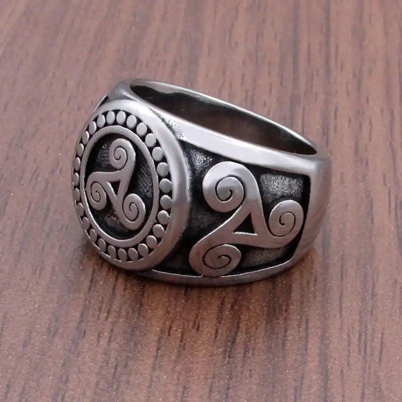 Jewelry × Vintage Free Shipping Punk Vegvisir Viking Stainless Steel Rings Size ONE SIZE - 1 Thumbnail