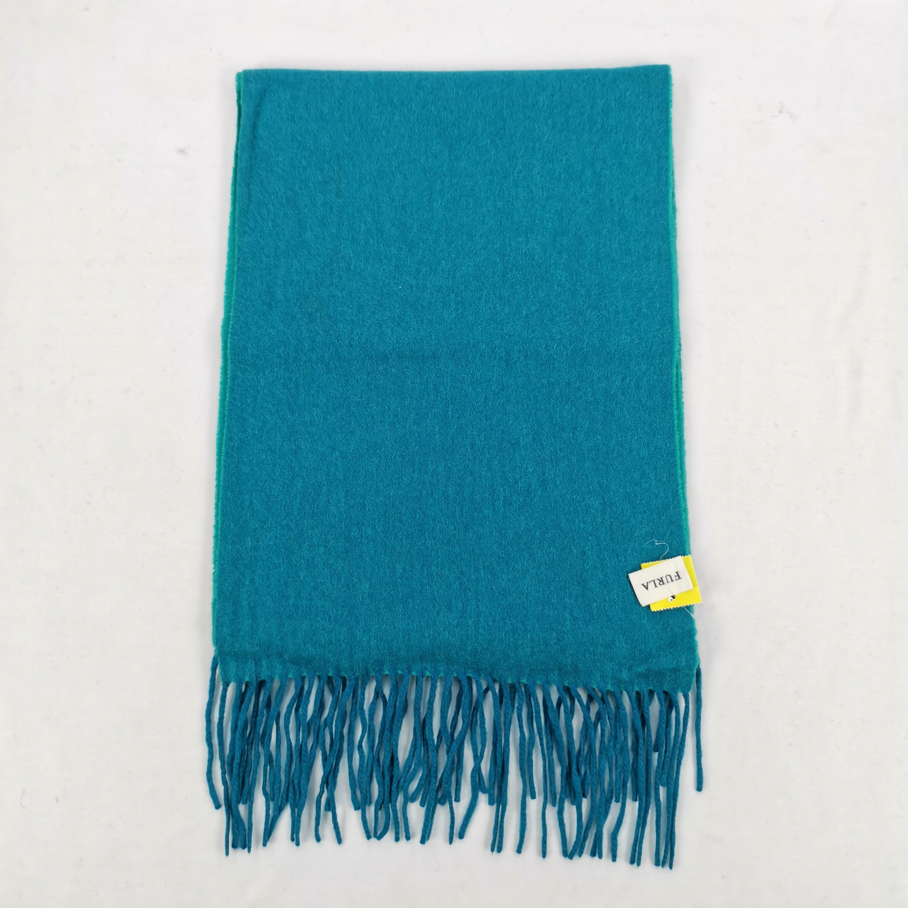 Japanese Brand Vintage FURLA Wool Scarf Muffler Fringe Scarves Size ONE SIZE - 2 Thumbnail