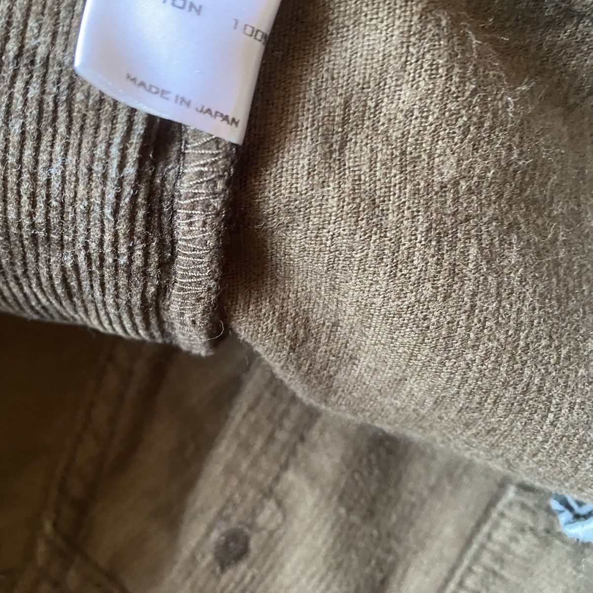 Number (N)ine × Takahiromiyashita The Soloist. SS/AW03 Corduroy Pants With Knit Details Size US 30 / EU 46 - 6 Thumbnail