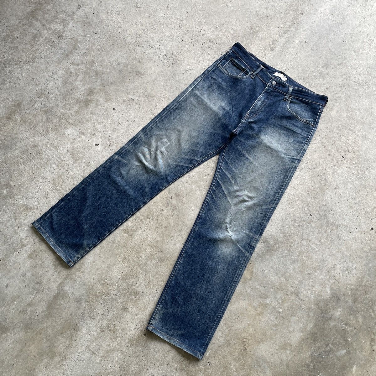 Japanese Brand Vintage Japanese StoneWash Faded Jeans Denim Pants W32x30 Size US 32 / EU 48 - 2 Thumbnail