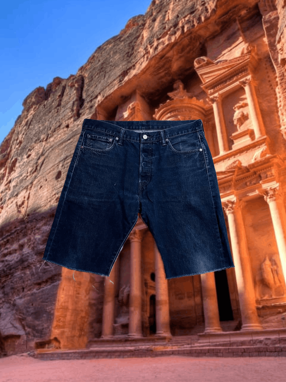 Levi's Vintage blue denim shorts Y2K Levi's 501 streetwear Size US 34 / EU 50 - 1 Thumbnail