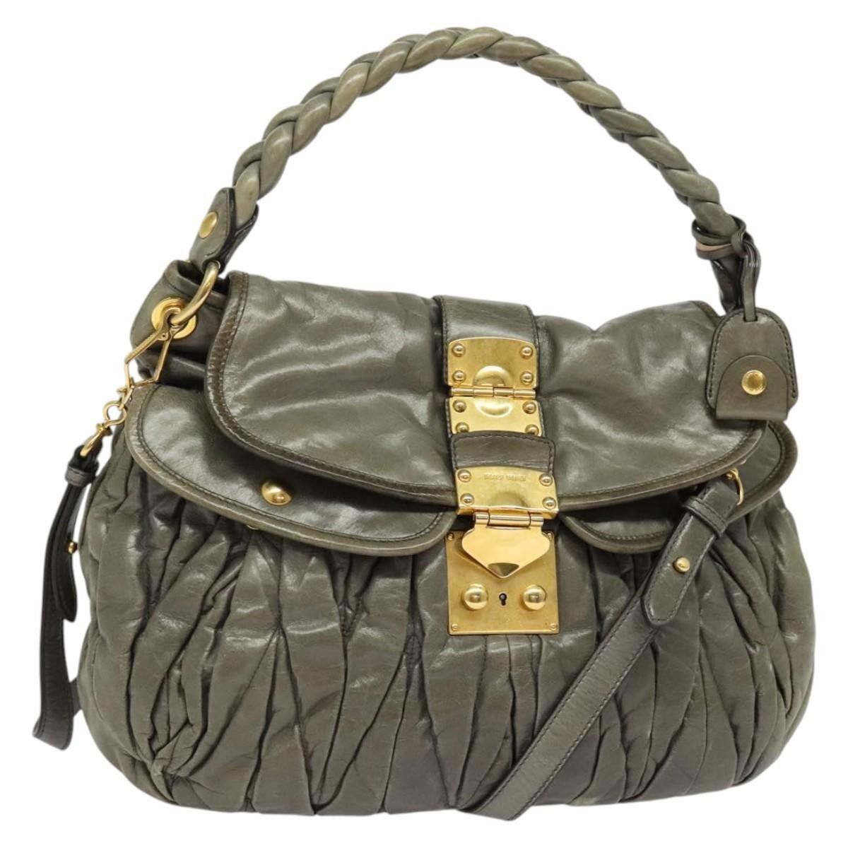 Miu Miu Miu Miu Coffer Convertible Hobo Matelasse Leather Size ONE SIZE - 1 Thumbnail