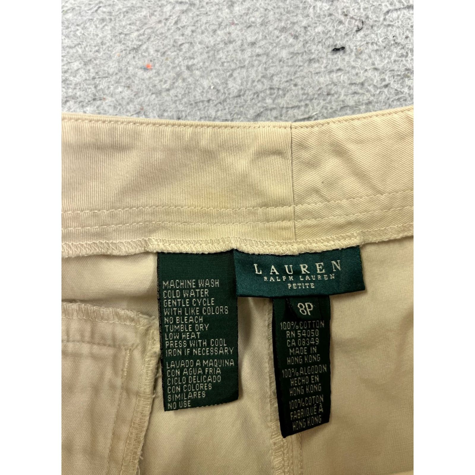 Ralph Lauren Lauren Ralph Lauren Shorts Womens 8P Chino Beige High Rise Cotton Twill Pocket Slim Buckle Casual Golf 90s Mens? Size 30" / US 8 / IT 44 - 7 Thumbnail