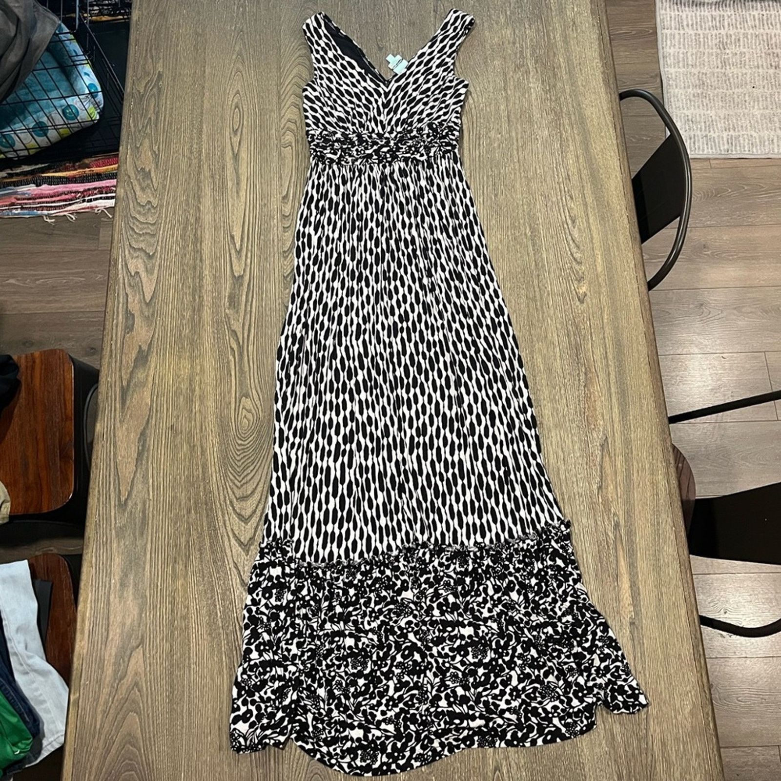 Vintage Plent By Tracy Reese Maxi Dress Sleeveless V-Neck Printed S Size S / US 4 / IT 40 - 1 Thumbnail